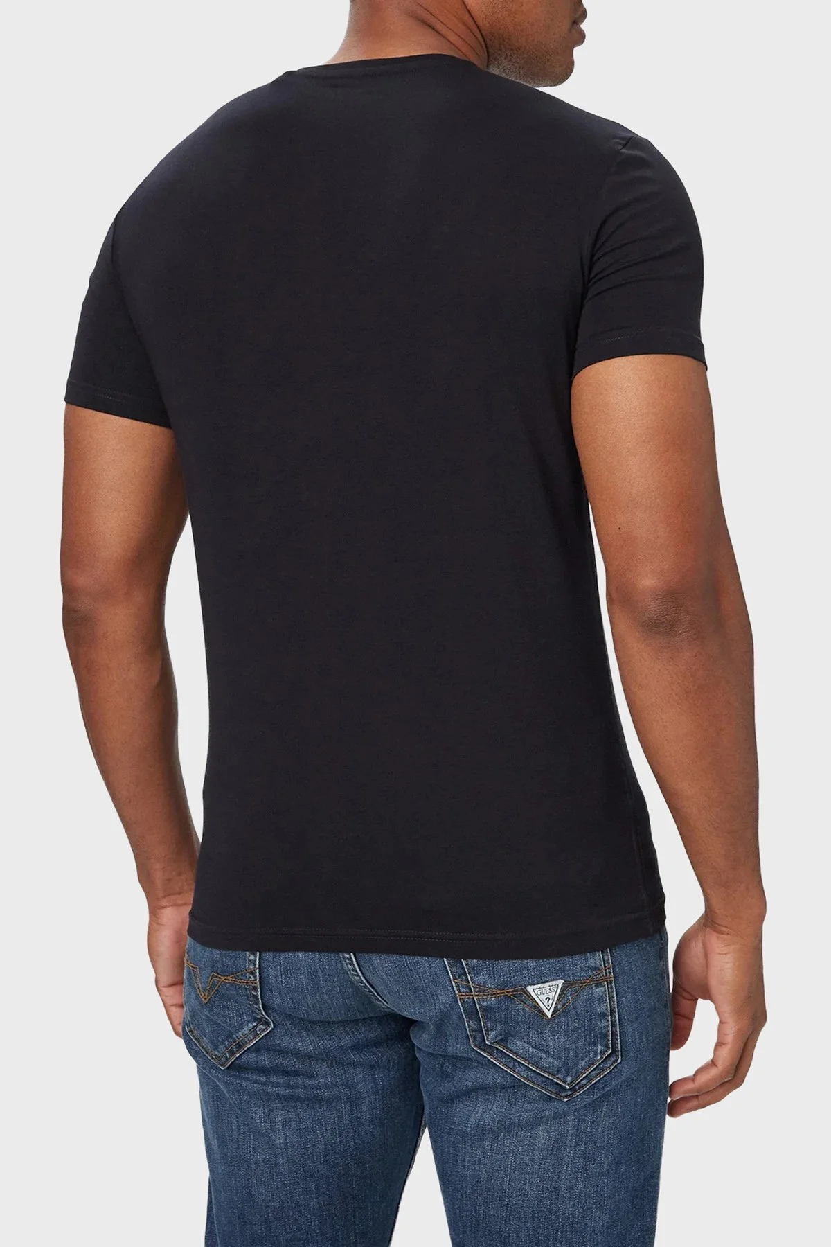 Guess Cn Ss Core Pamuklu Regular Fit Bisiklet Yaka Erkek M6YI24K3728 T Shirt M6YI24 K3728 G7V2 Lacivert - 3