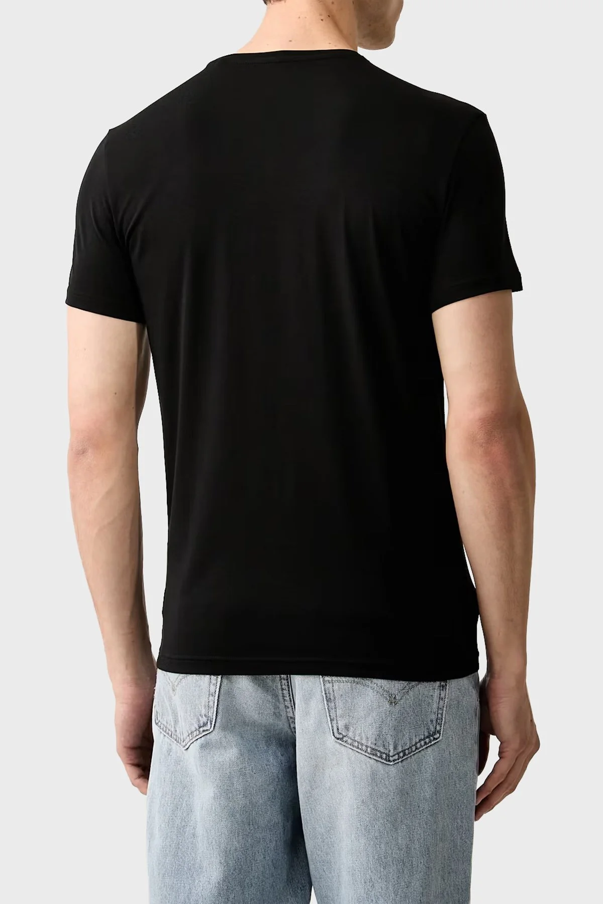 Guess Cn Ss Core Pamuklu Regular Fit Bisiklet Yaka Erkek M6YI24K3728 T Shirt M6YI24 K3728 JBLK Siyah - 3