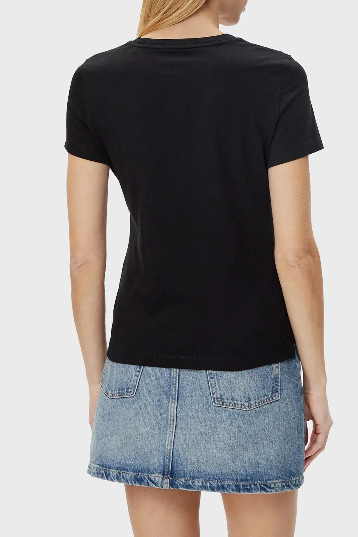 Guess Cn Ss Love % 100 Pamuk Regular Fit Logolu W5GI05I3Z14 Bayan T Shirt W5GI05 I3Z14 JBLK SİYAH - 8