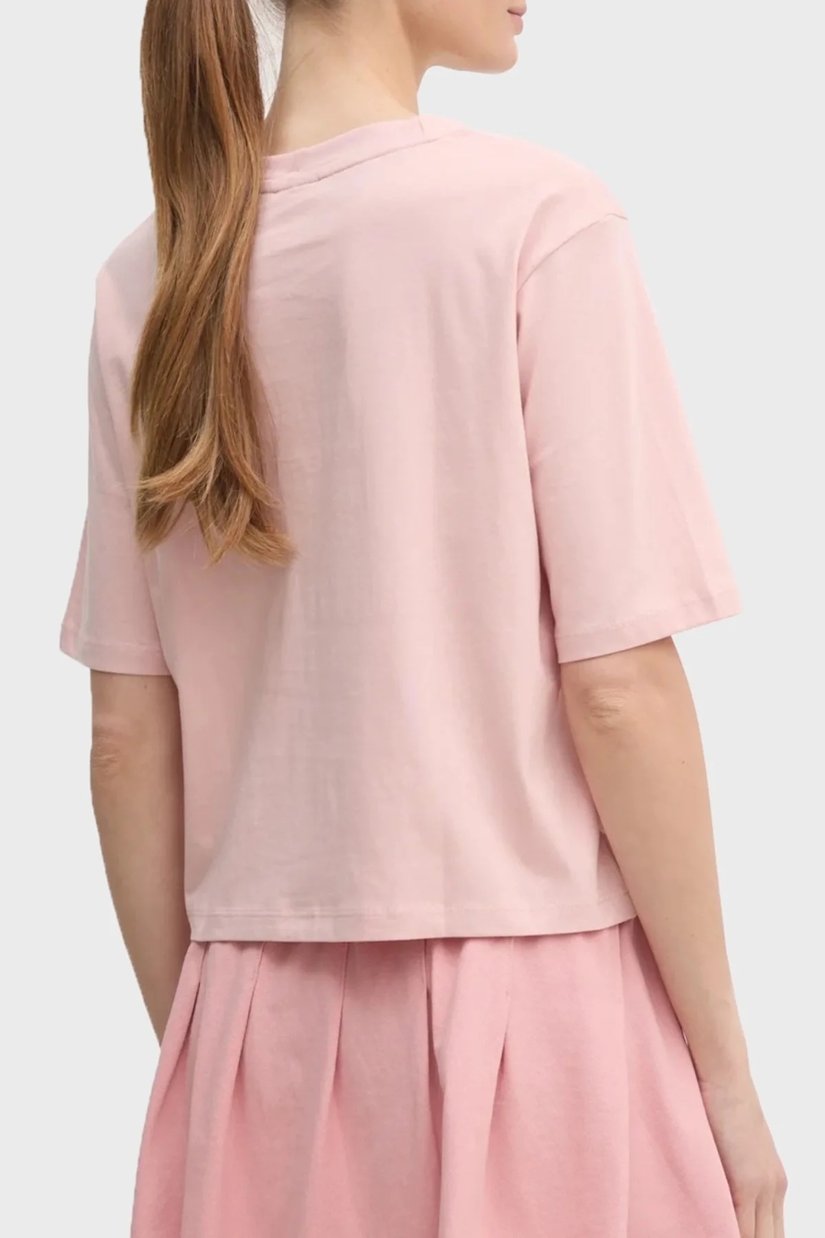 Guess Colette Boxy % 100 Pamuk Relaxed Fit Logolu V4BI21I3Z14 Bayan T Shirt V4BI21 I3Z14 G66B PEMBE - 6