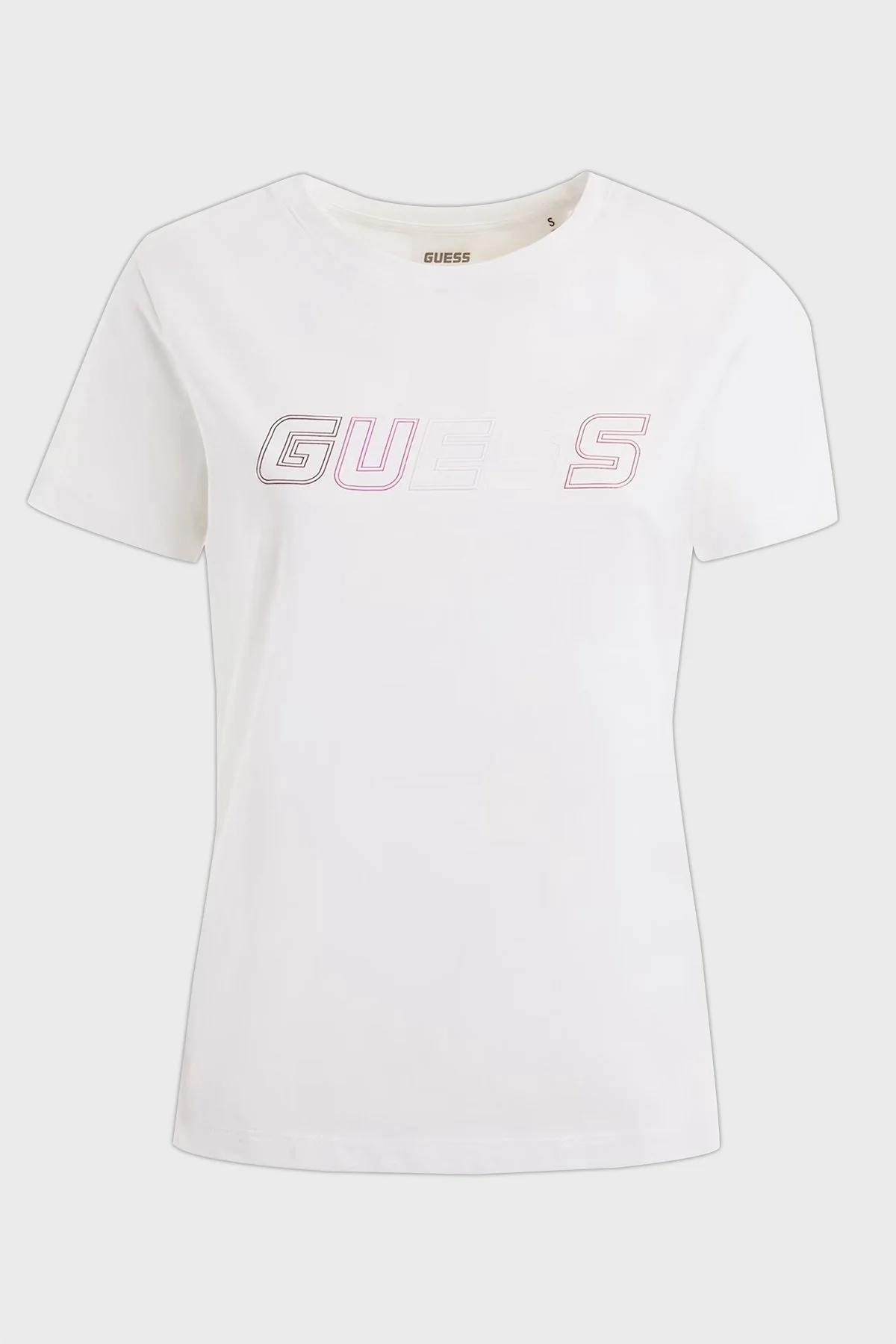 Guess Corine Pamuklu Regular Fit Bisiklet Yaka Bayan T Shirt V3RI04I3Z14 G011 BEYAZ - 4