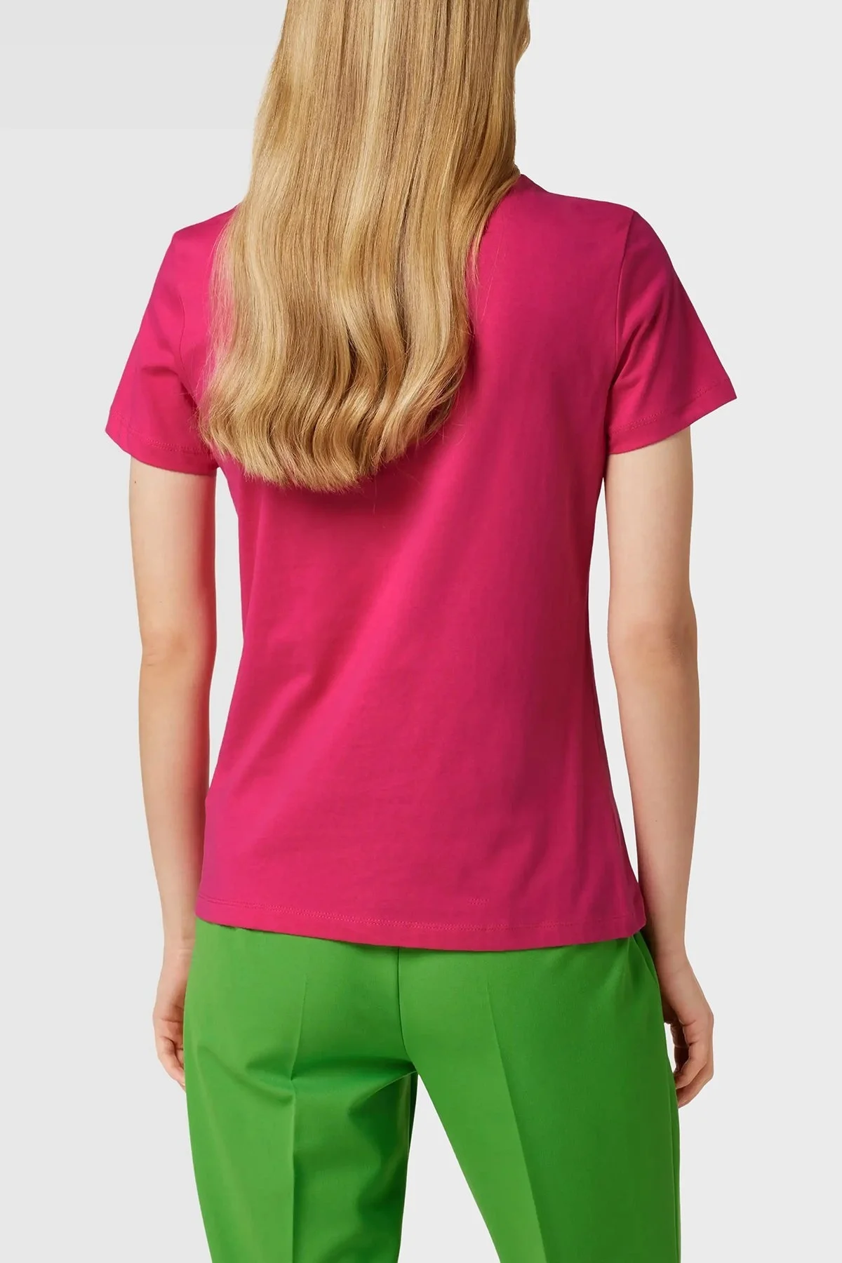 Guess Corine Pamuklu Regular Fit Bisiklet Yaka Bayan T Shirt V3RI04I3Z14 JLPK FUŞYA - 4