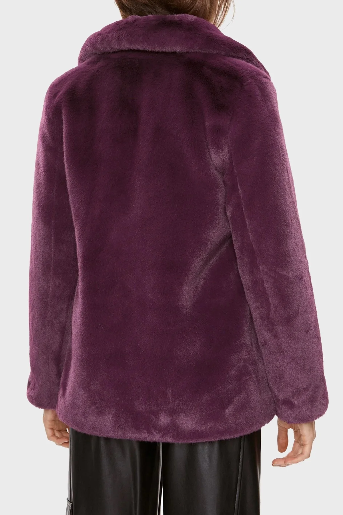 Guess Corinne Regular Fit Peluş Bayan Kaban W3BL57WFSI0 G4A1 MOR - 2