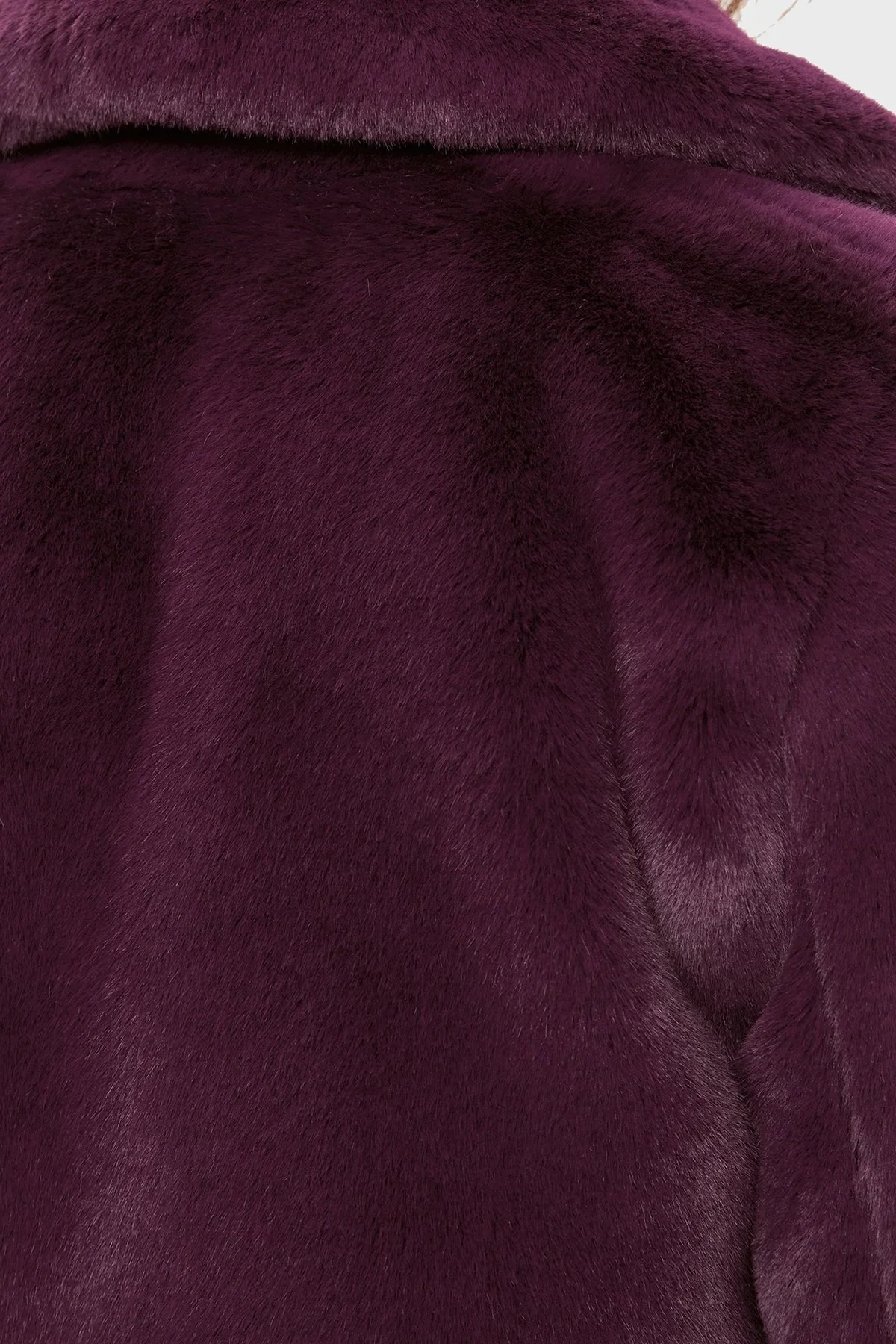 Guess Corinne Regular Fit Peluş Bayan Kaban W3BL57WFSI0 G4A1 MOR - 6