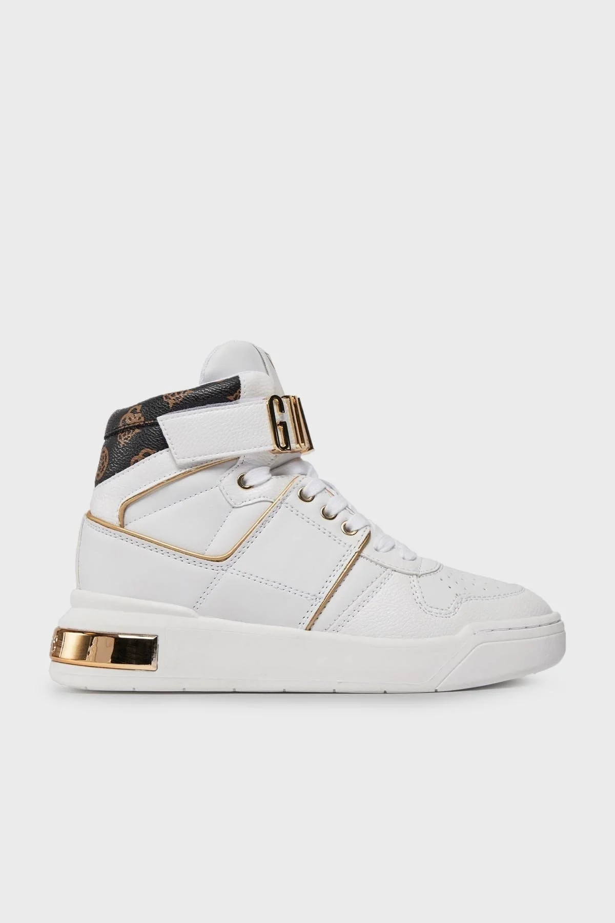 Guess Corten3 Logolu Bilekli Sneaker FLPCR3FAL12WHITE Bayan Ayakkabı FLPCR3 FAL12 WHITE BEYAZ - 1