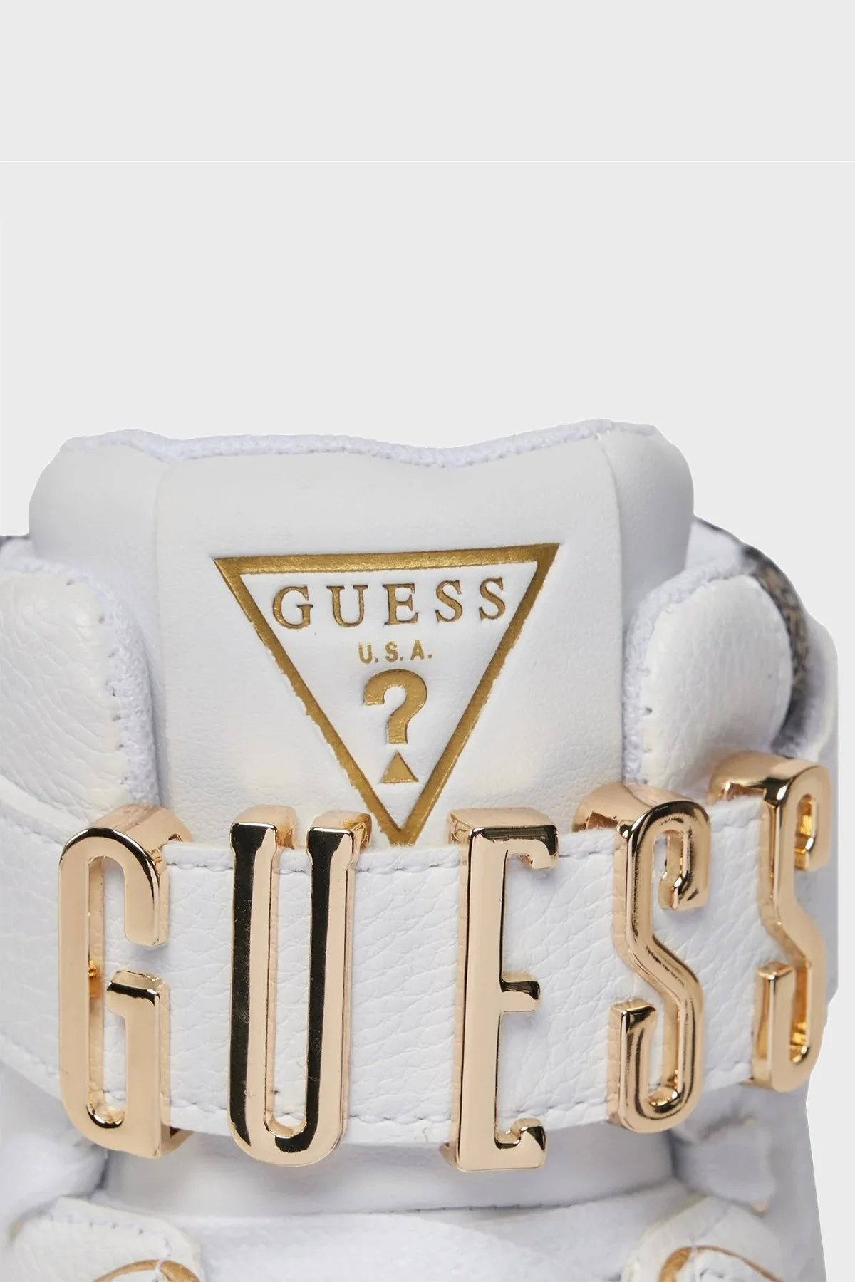 Guess Corten3 Logolu Bilekli Sneaker FLPCR3FAL12WHITE Bayan Ayakkabı FLPCR3 FAL12 WHITE BEYAZ - 5