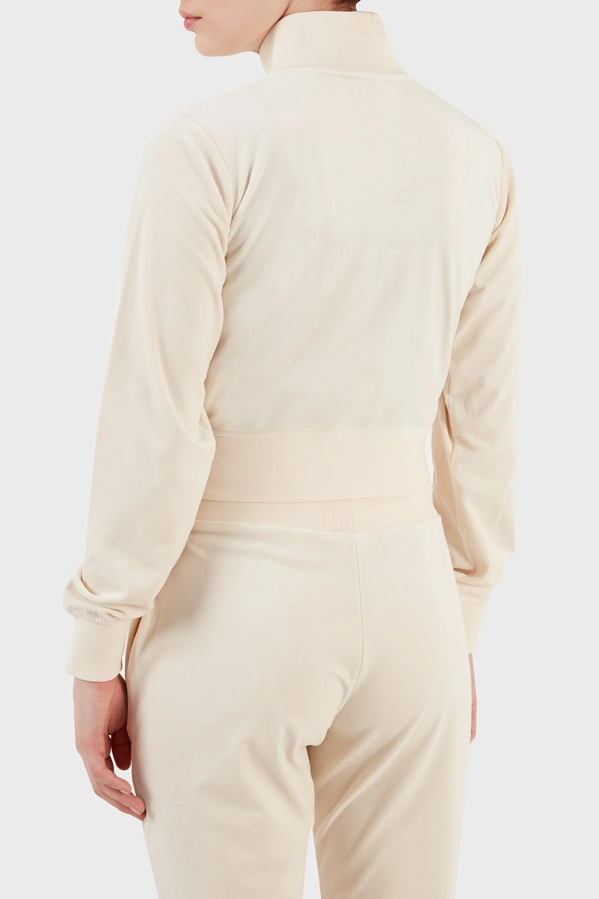 Guess Couture Regular Fit Dik Yaka Kadife Bayan Sweat V3BQ22KBXI2 G1F7 KREM - 3