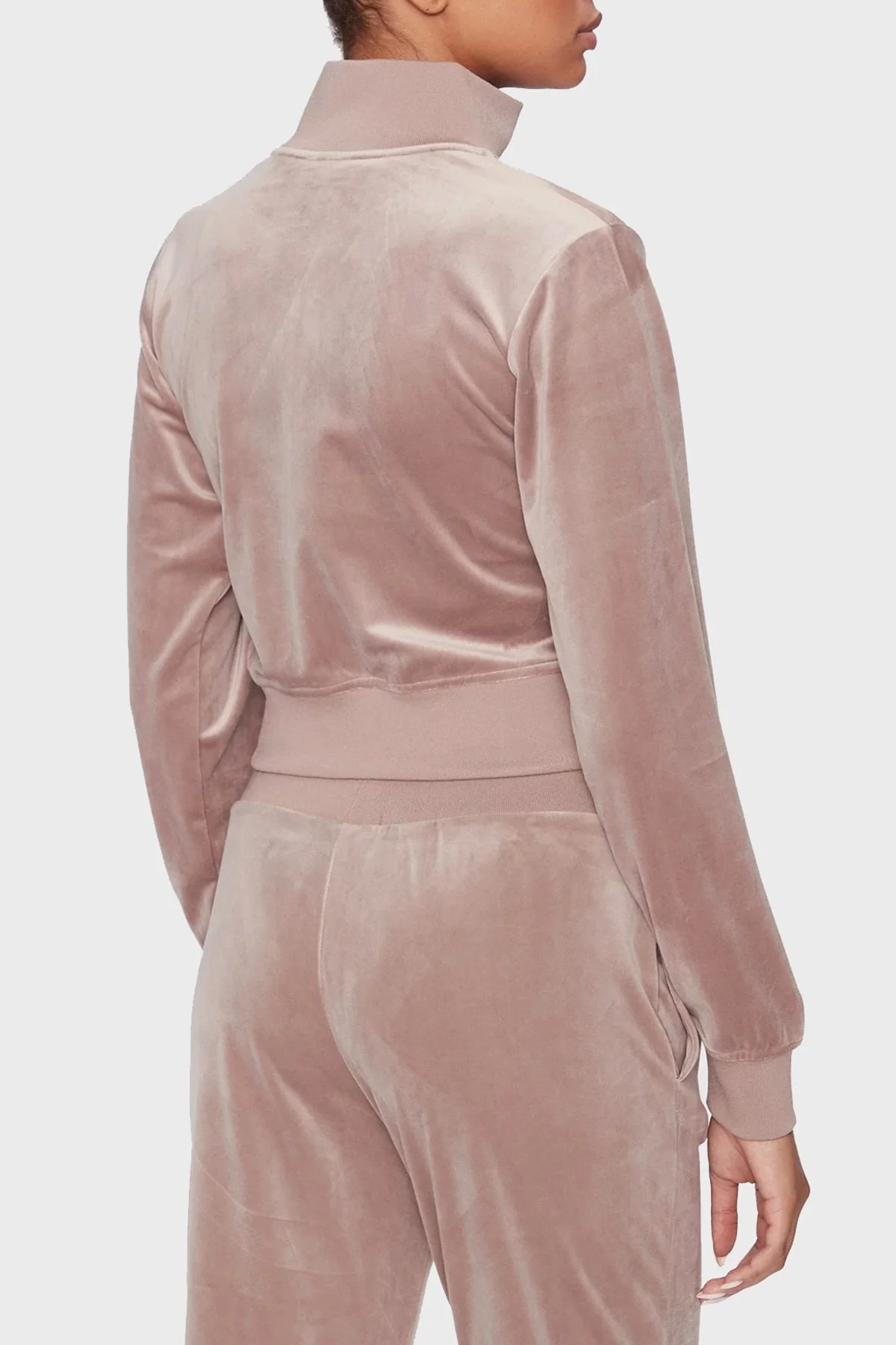 Guess Couture Regular Fit Dik Yaka Kadife V3BQ22KBXI2 Bayan Sweat V3BQ22KBXI2 G1FT PUDRA - 8