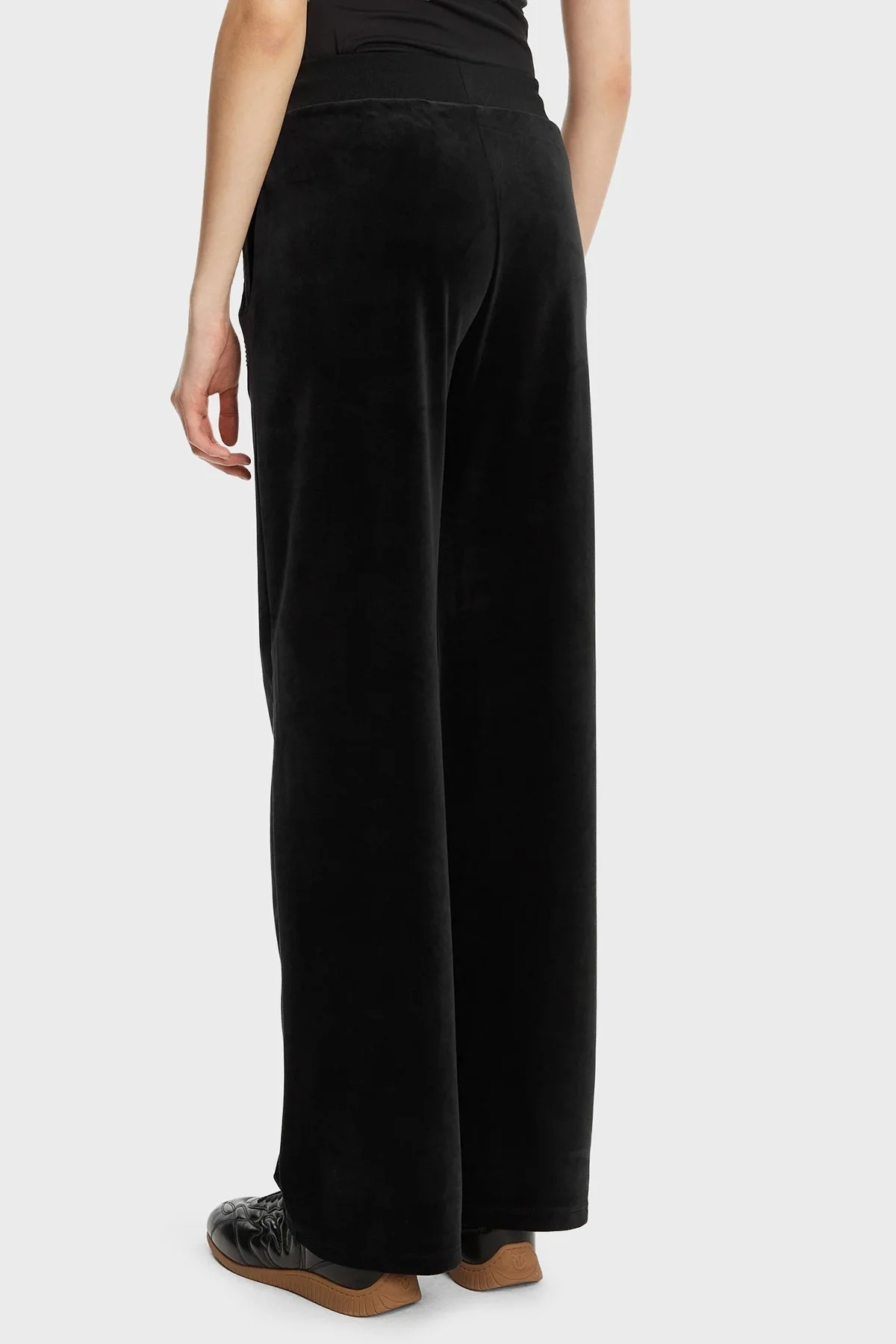 Guess Couture Taşlı Regular Fit Yüksek Bel Kadife Jogger V3BB26K0232 Bayan Pantolon V3BB26 K0232 JBLK SİYAH - 3