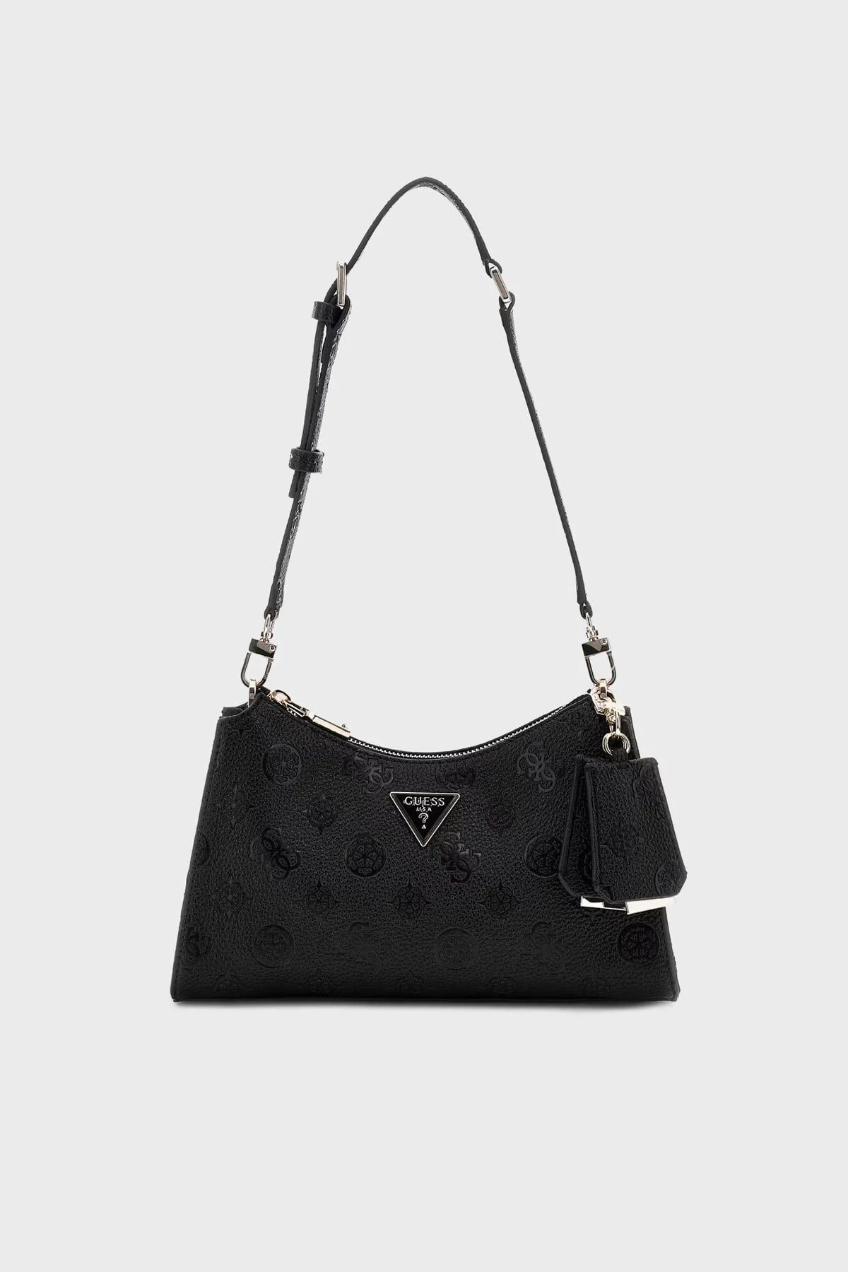 Guess Cresidia 4G Logolu Ayarlanabilir Askılı HWPD9888180 Bayan Çanta HWPD98 88180 BLO SİYAH - 1