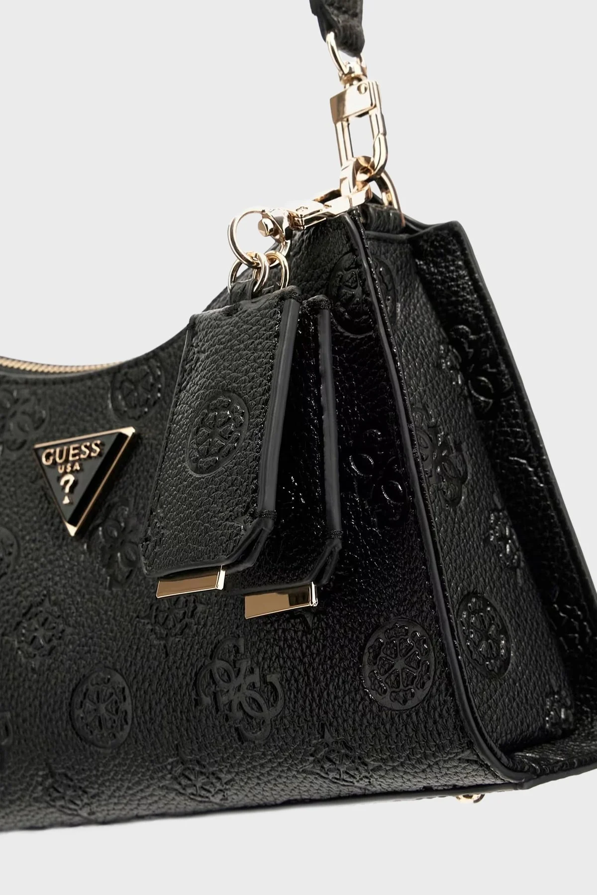 Guess Cresidia 4G Logolu Ayarlanabilir Askılı HWPD9888180 Bayan Çanta HWPD98 88180 BLO SİYAH - 4