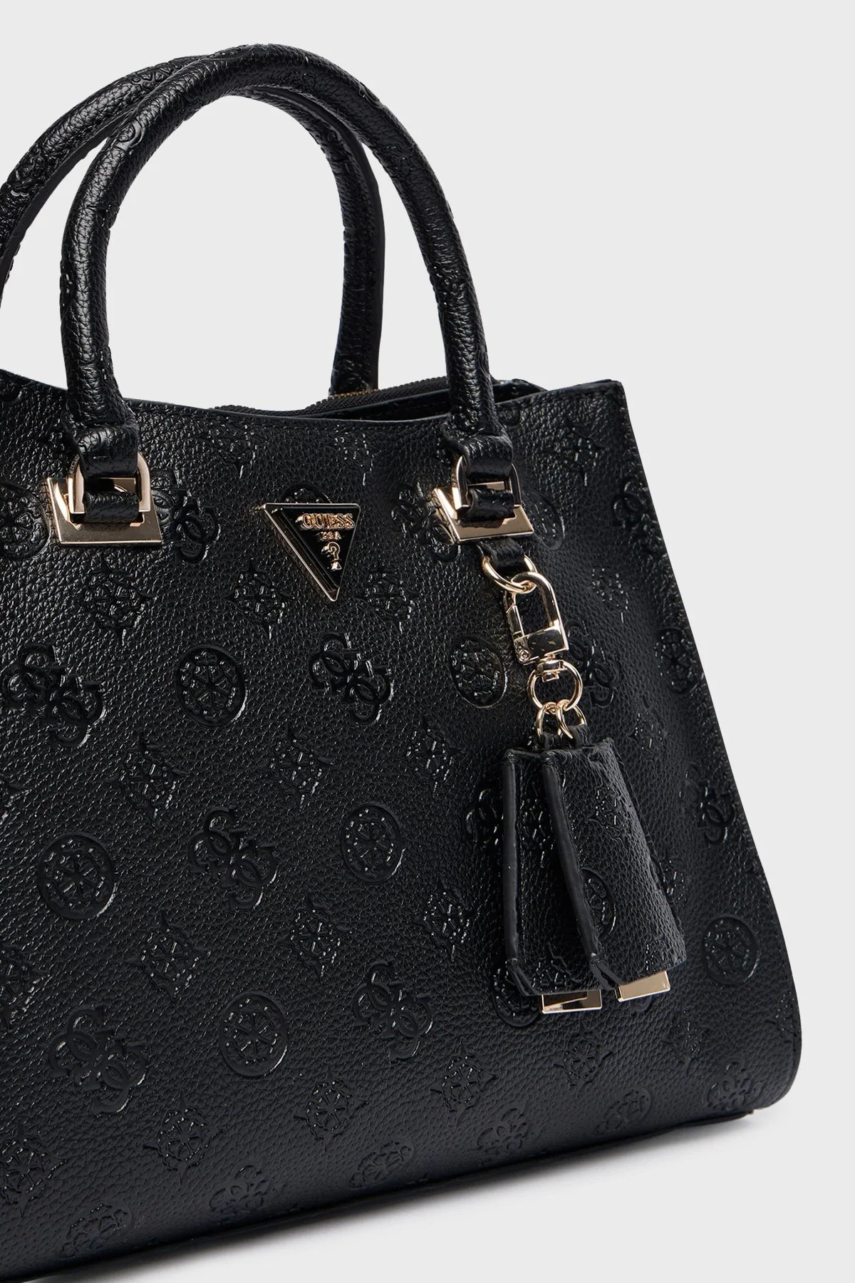 Guess Cresidia 4G Logolu Çıkarılabilir Askılı HWPD9888070 Bayan Çanta HWPD98 88070 BLO SİYAH - 4