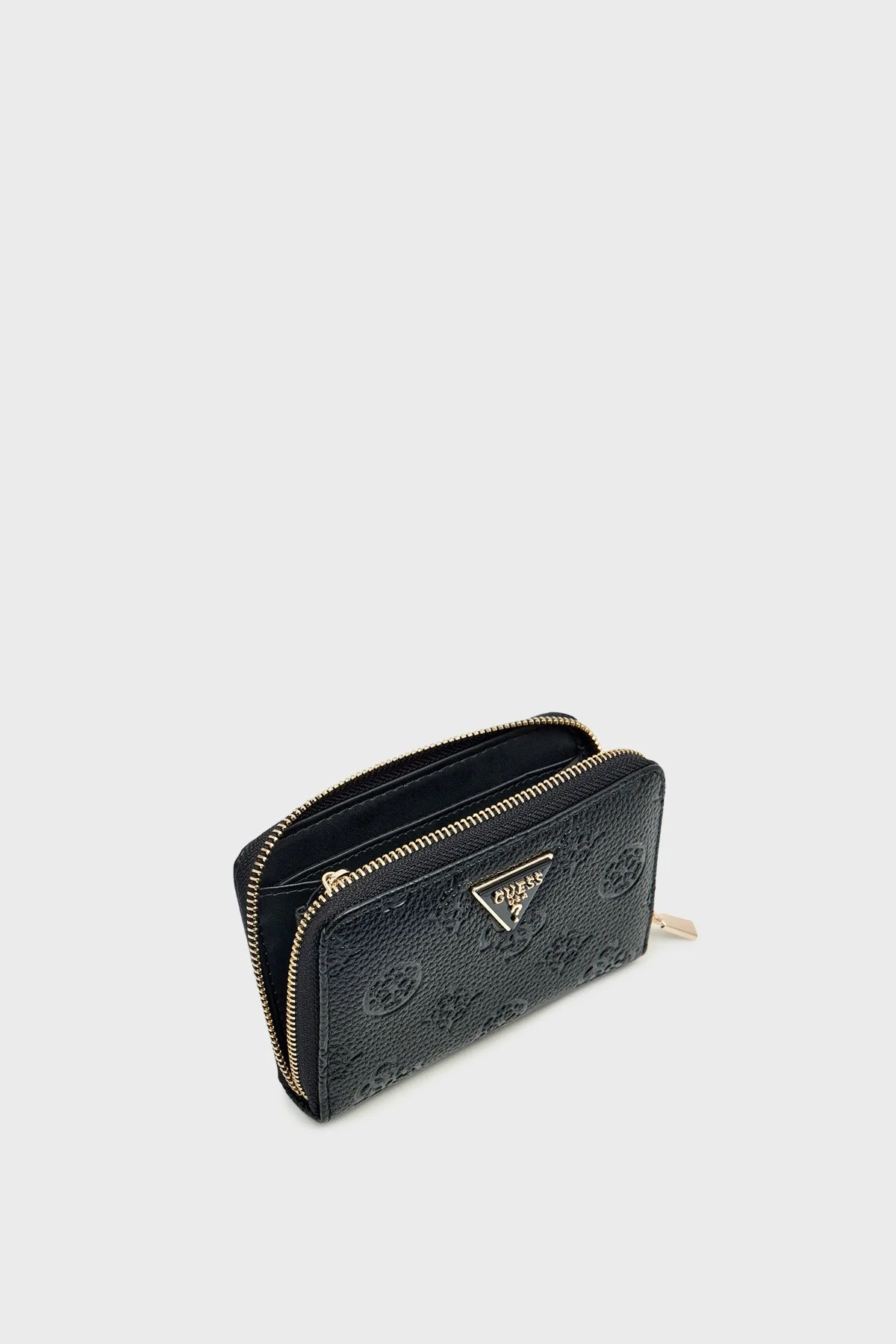 Guess Cresidia 4G Logolu Fermuarlı SWPD9888140 Bayan Cüzdan SWPD98 88140 BLO SİYAH - 3