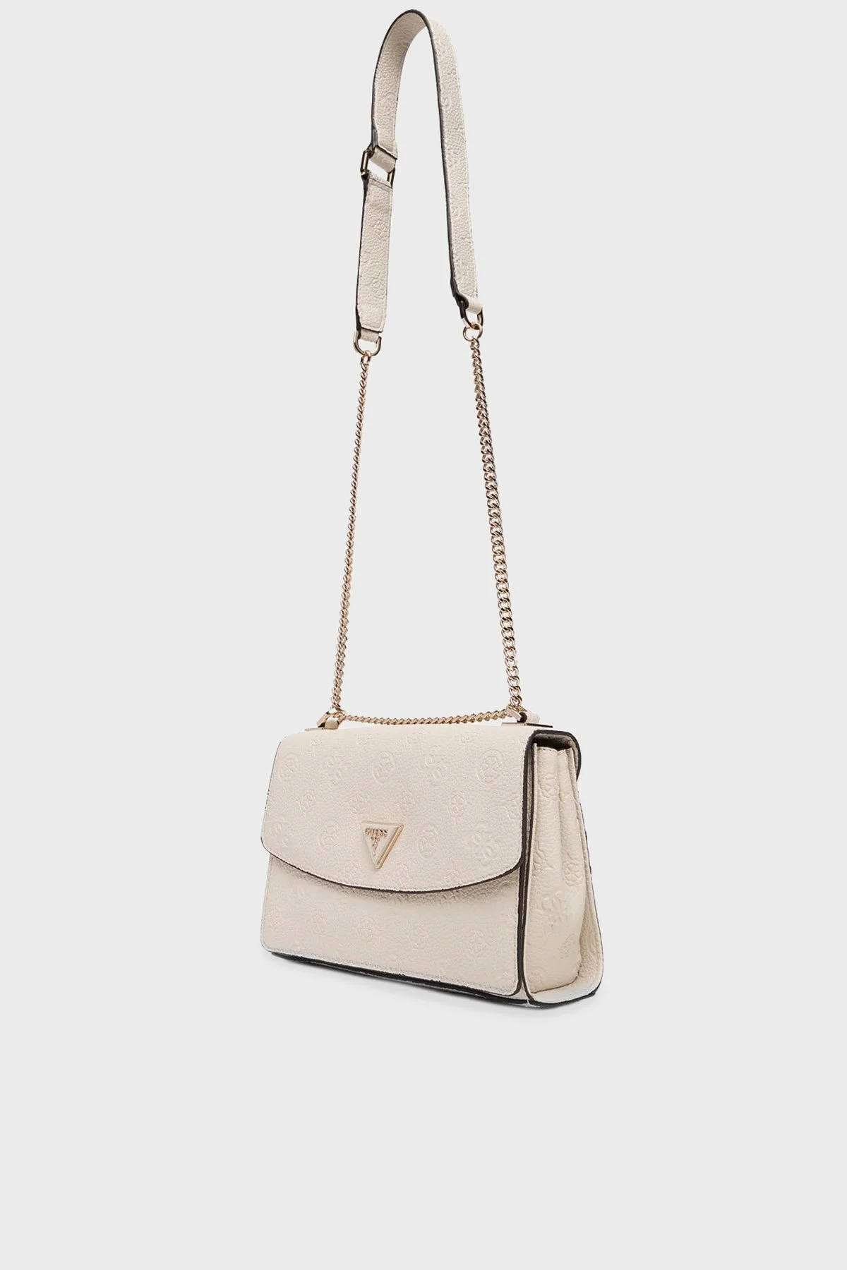 Guess Cresidia 4G Logolu Zincir Askılı HWPD9888210 Bayan Çanta HWPD98 88210 BNN BEYAZ - 4