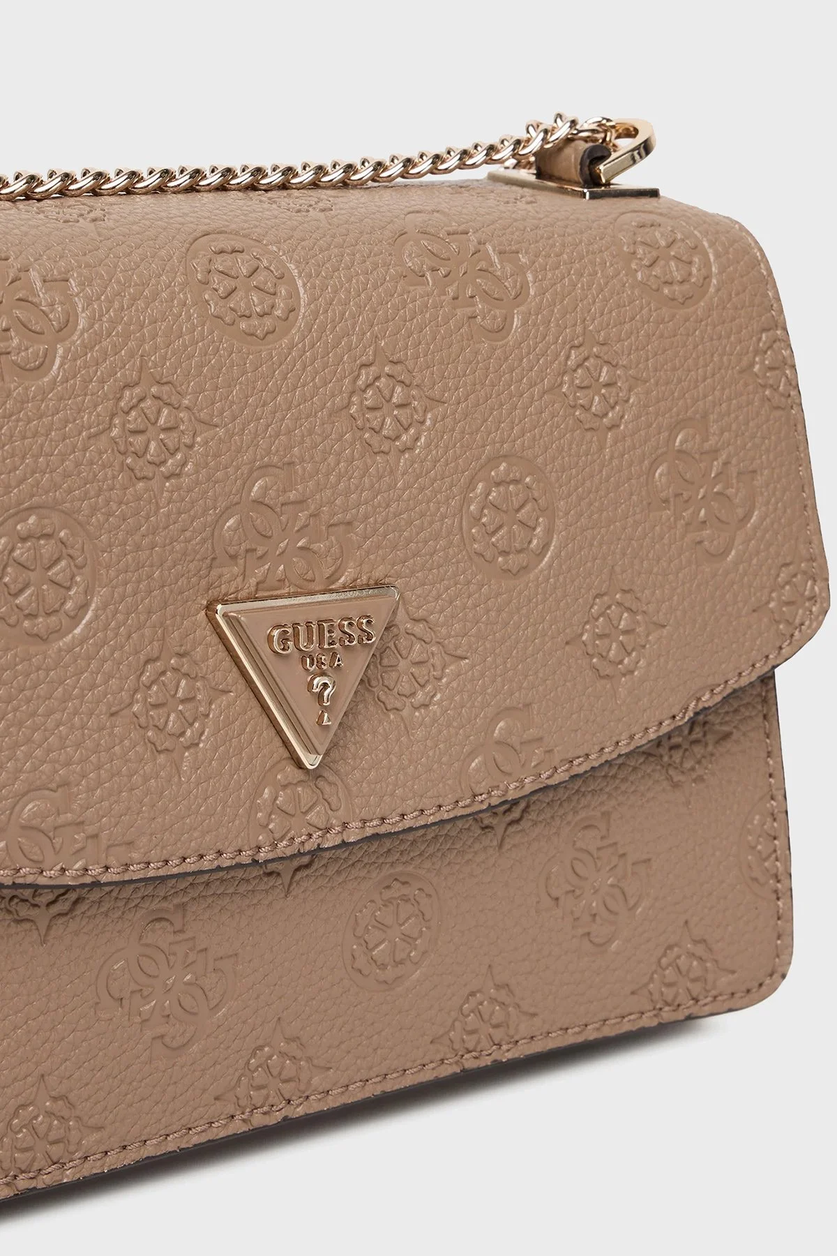 Guess Cresidia 4G Logolu Zincir Askılı HWPD9888210 Bayan Çanta HWPD98 88210 DKO EKRU - 3