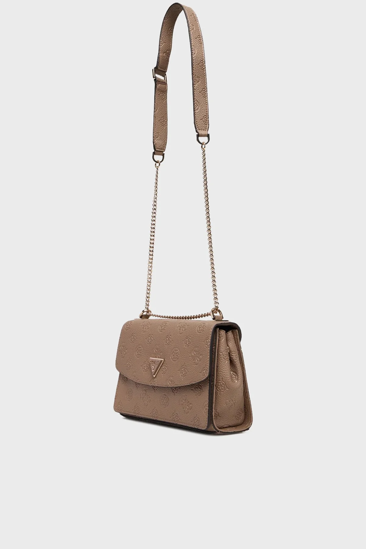 Guess Cresidia 4G Logolu Zincir Askılı HWPD9888210 Bayan Çanta HWPD98 88210 DKO EKRU - 4