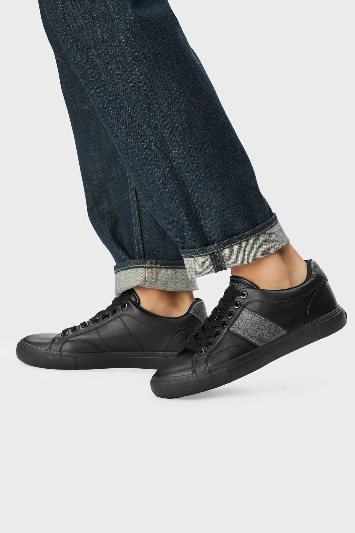 Guess Cribe Logolu Sneaker FMTCRIFAL12 Erkek Ayakkabı FMTCRI FAL12 BLACK Siyah - 2