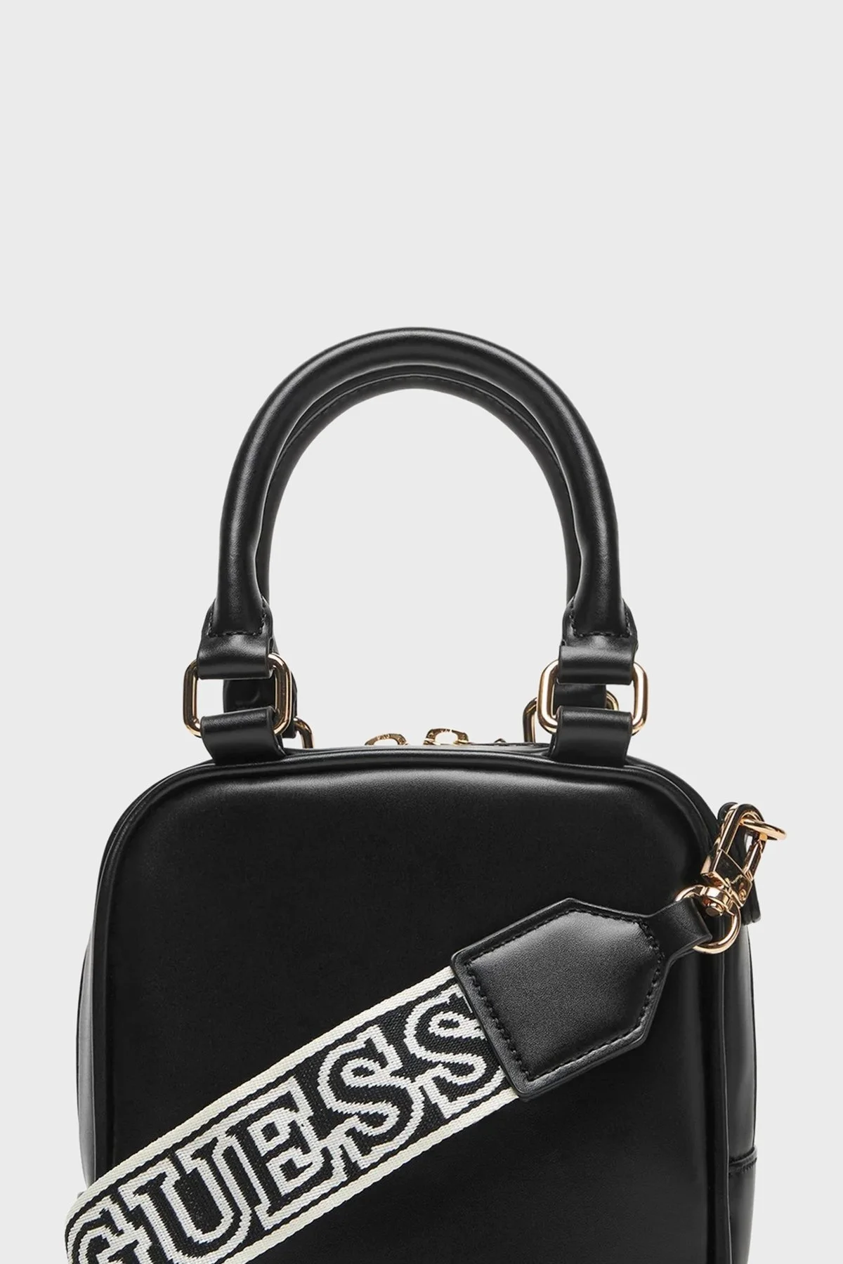 Guess Cross Logolu Çıkarılabilir Askılı V5BZ12WF810 Bayan Çanta V5BZ12 WF810 JBLK SİYAH - 2