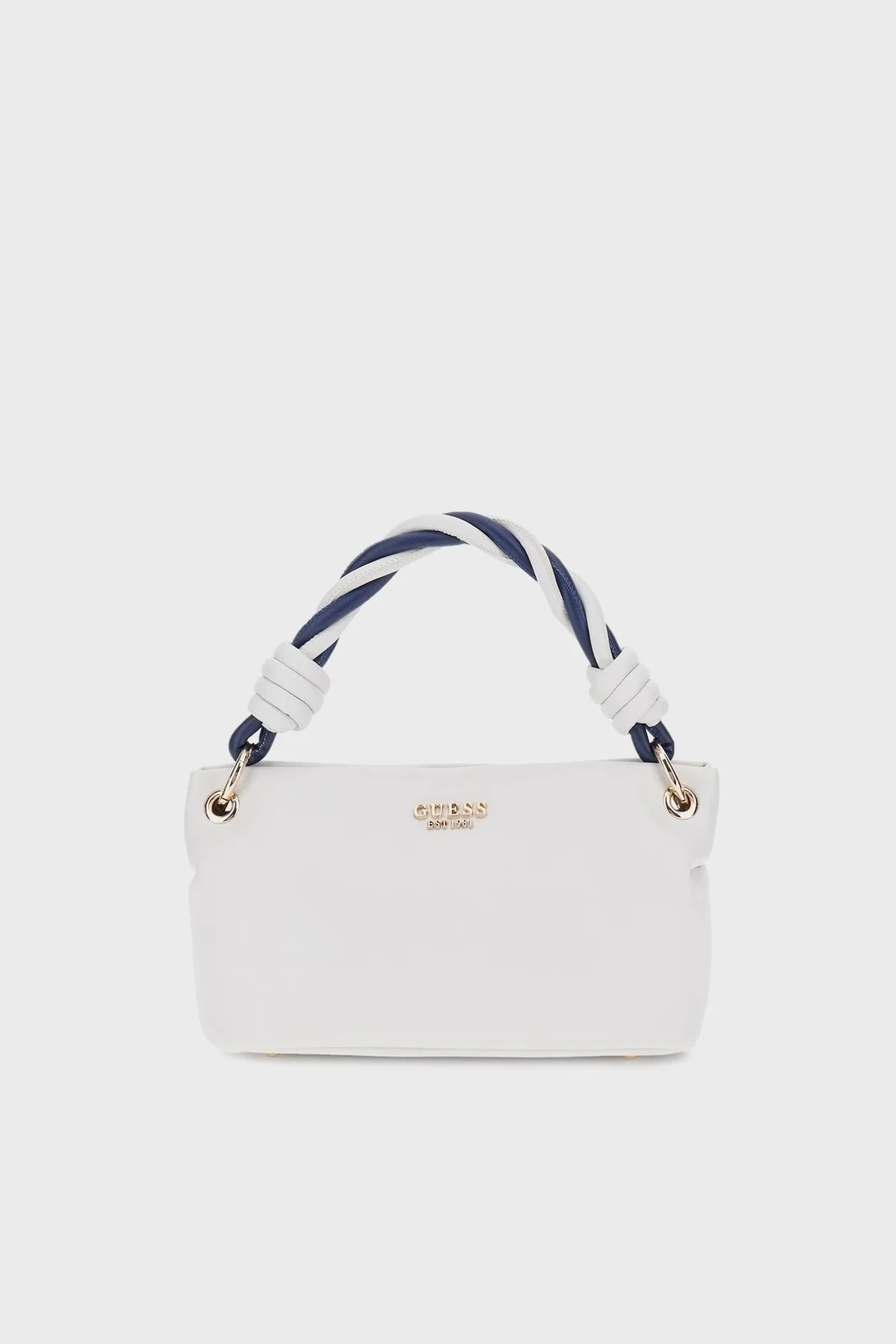 Guess Cruise Çıkarılabilir Askılı Şık Sap Detaylı Mini HWNG9649110 Bayan Çanta HWNG96 49110 WTV BEYAZ - 6