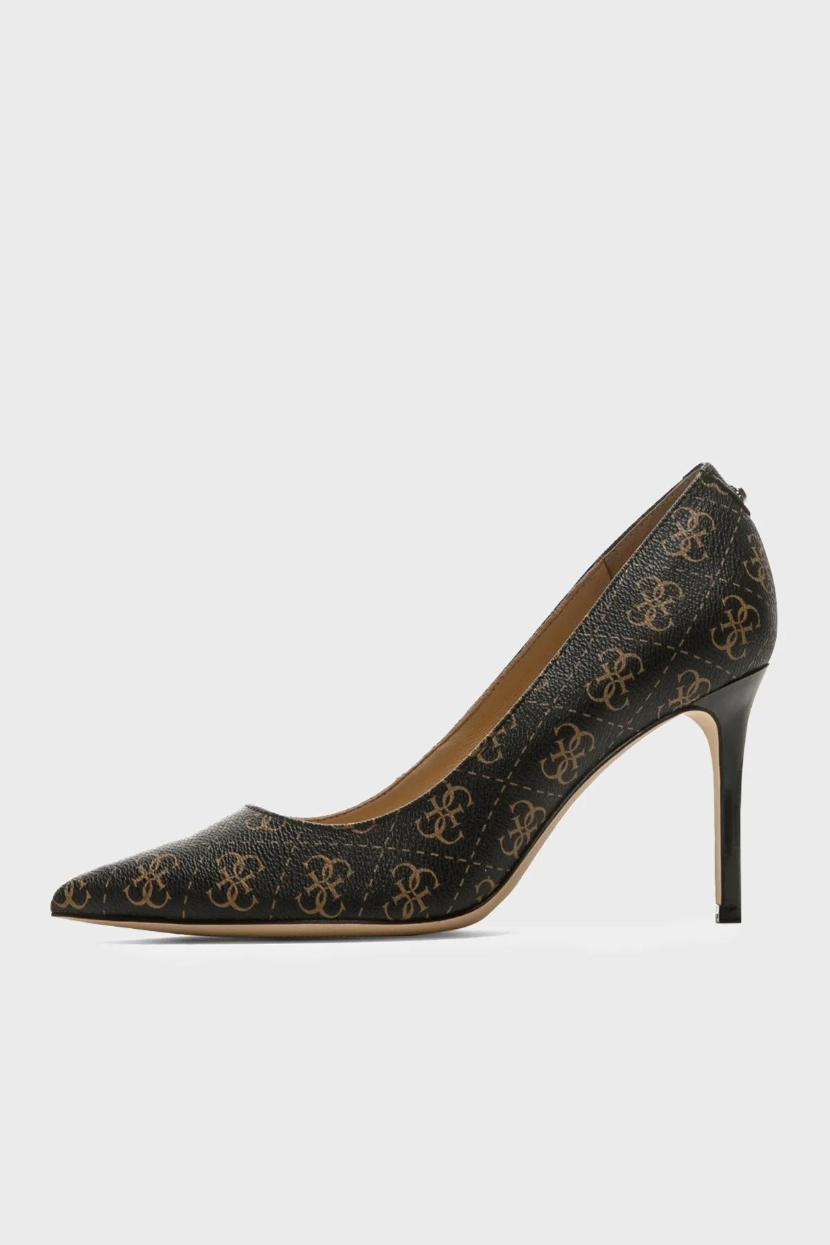 Guess Dafne11 Sivri Burun İnce Topuklu Bayan Ayakkabı FL7D11 FAL08 BROCR SİYAH-KAHVE - 2