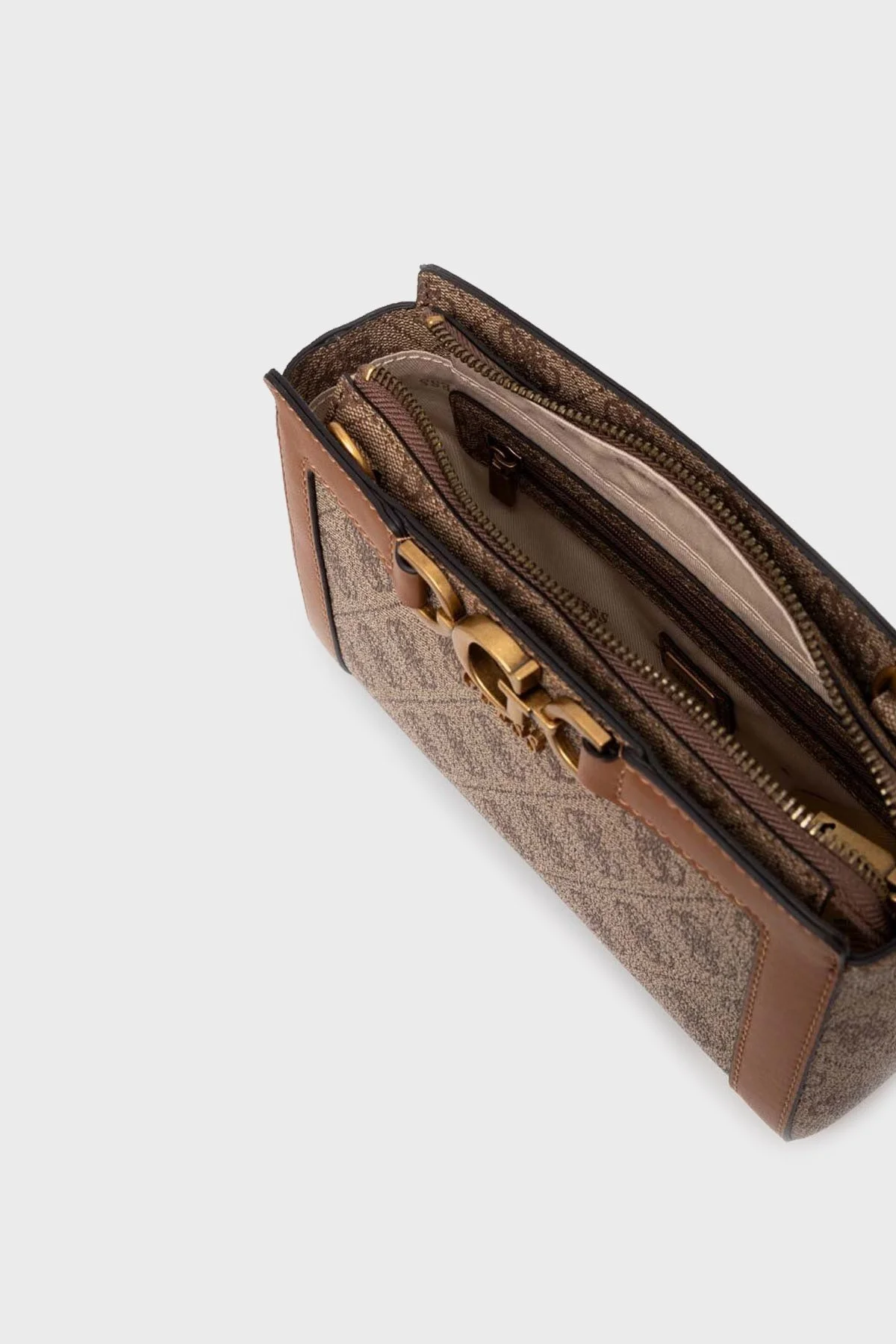 Guess Dagan Logolu Çıkarılabilir Omuz Askılı HWSB9202720LTL Bayan Çanta HWSB9202720LTL KAHVE - 4