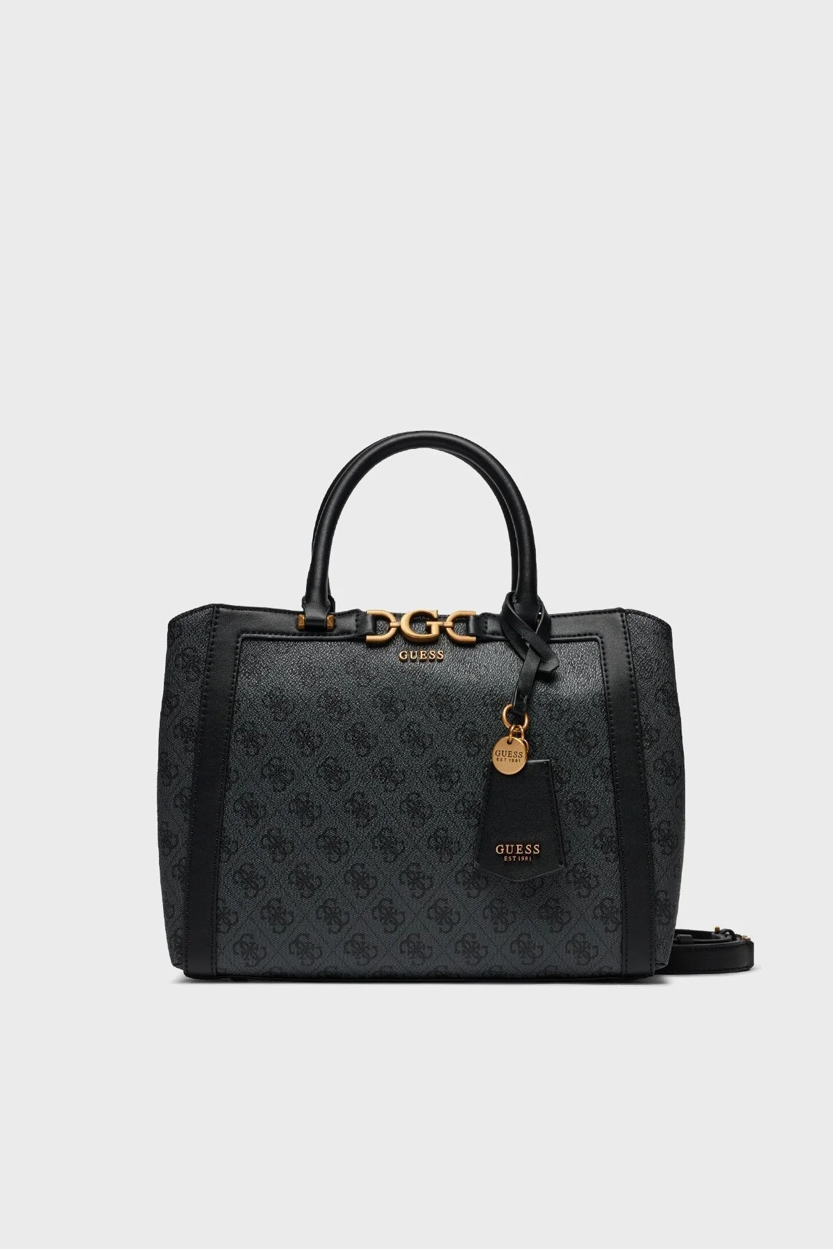 Guess Dagan Logolu Çıkarılabilir Uzatma Askılı HWSB9202060CLO Bayan Çanta HWSB9202060 CLO ANTRASİT - 1