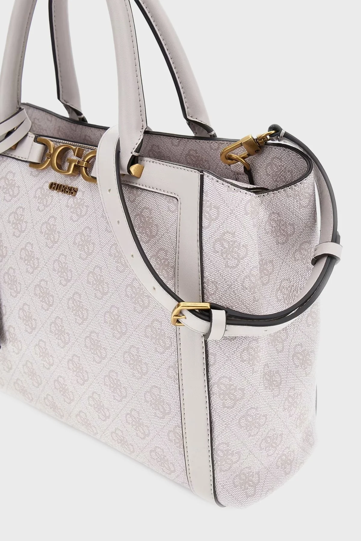 Guess Dagan Logolu Çıkarılabilir Uzatma Askılı HWSB9202060DVL Bayan Çanta HWSB9202060 DVL EKRU - 5