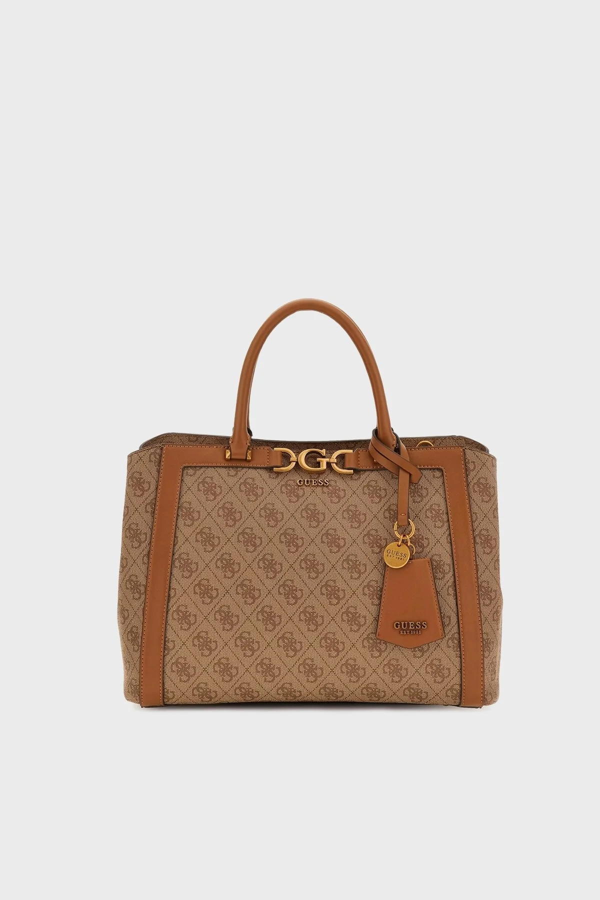 Guess Dagan Logolu Çıkarılabilir Uzatma Askılı HWSB9202060LTL Bayan Çanta HWSB9202060 LTL KAHVE - 1