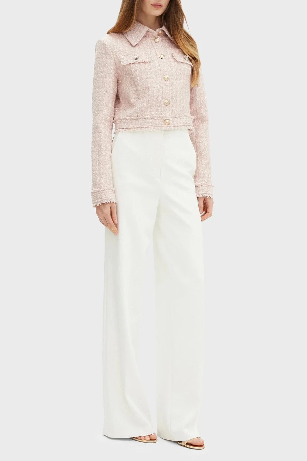 Guess Daphnee Regular Fit Crop Tüvit W5RN47WGW82 Bayan Ceket W5RN47 WGW82 F6DZ PUDRA - 7