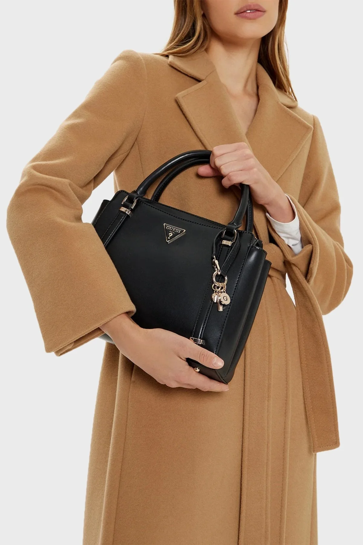 Guess Daryna Logolu Çıkarılabilir Askılı HWVG9493060 Bayan Çanta HWVG94 93060 BLA SİYAH - 7