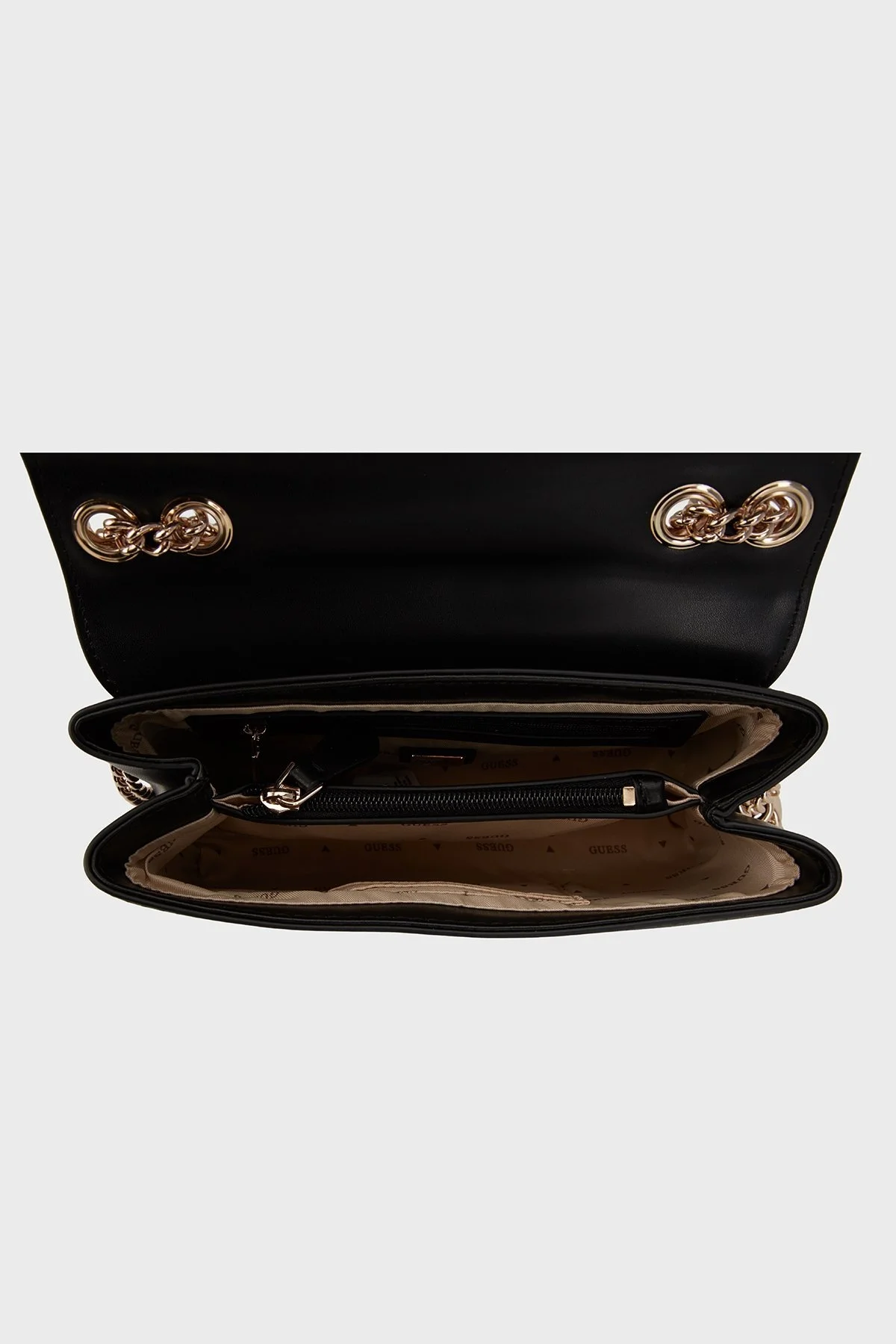 Guess Daryna Logolu Zincir Askılı HWVG7208200 Bayan Çanta HWVG72 08200 BLA SİYAH - 3