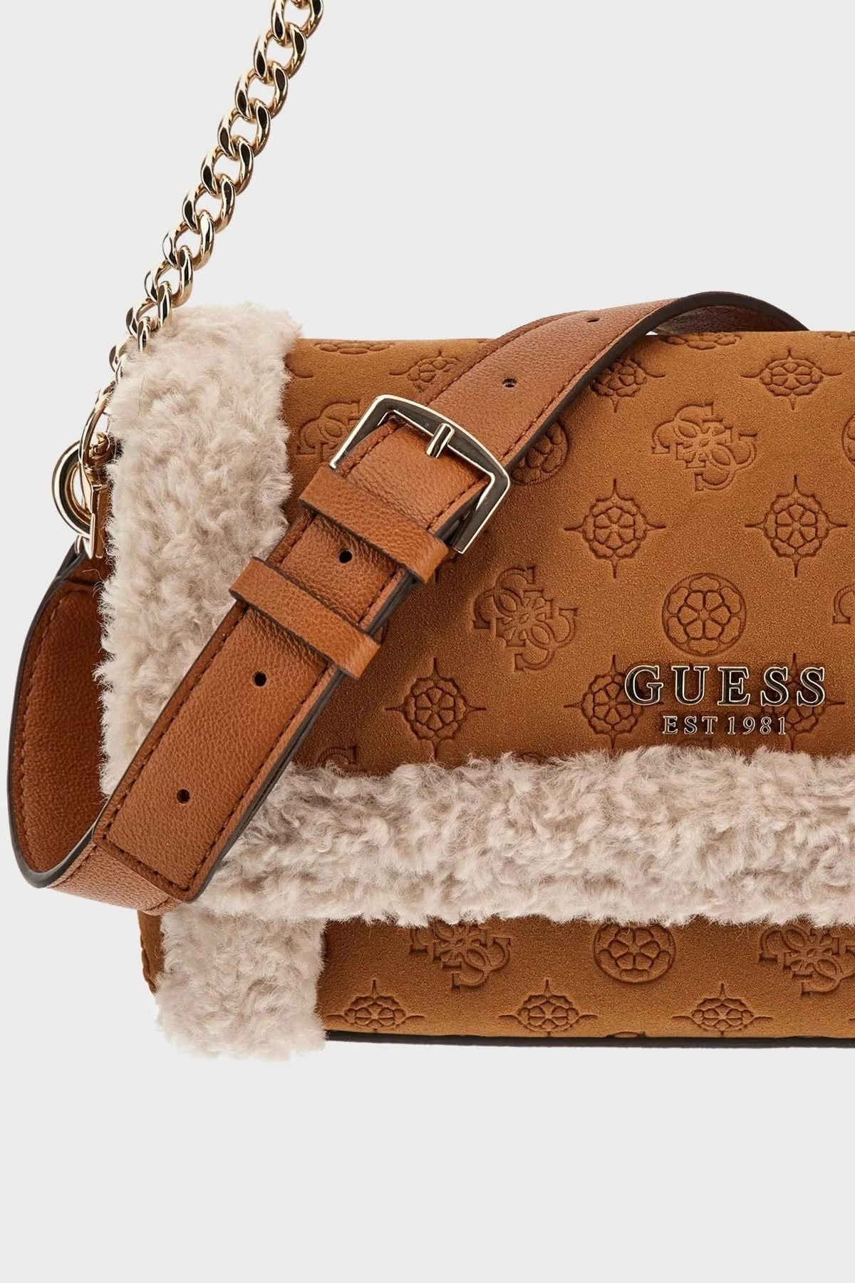 Guess Davika Kabartmalı 4G Logolu Çıkarılabilir Çift Askılı HWPG9497200 Bayan Çanta HWPG94 97200 COG TABA - 6