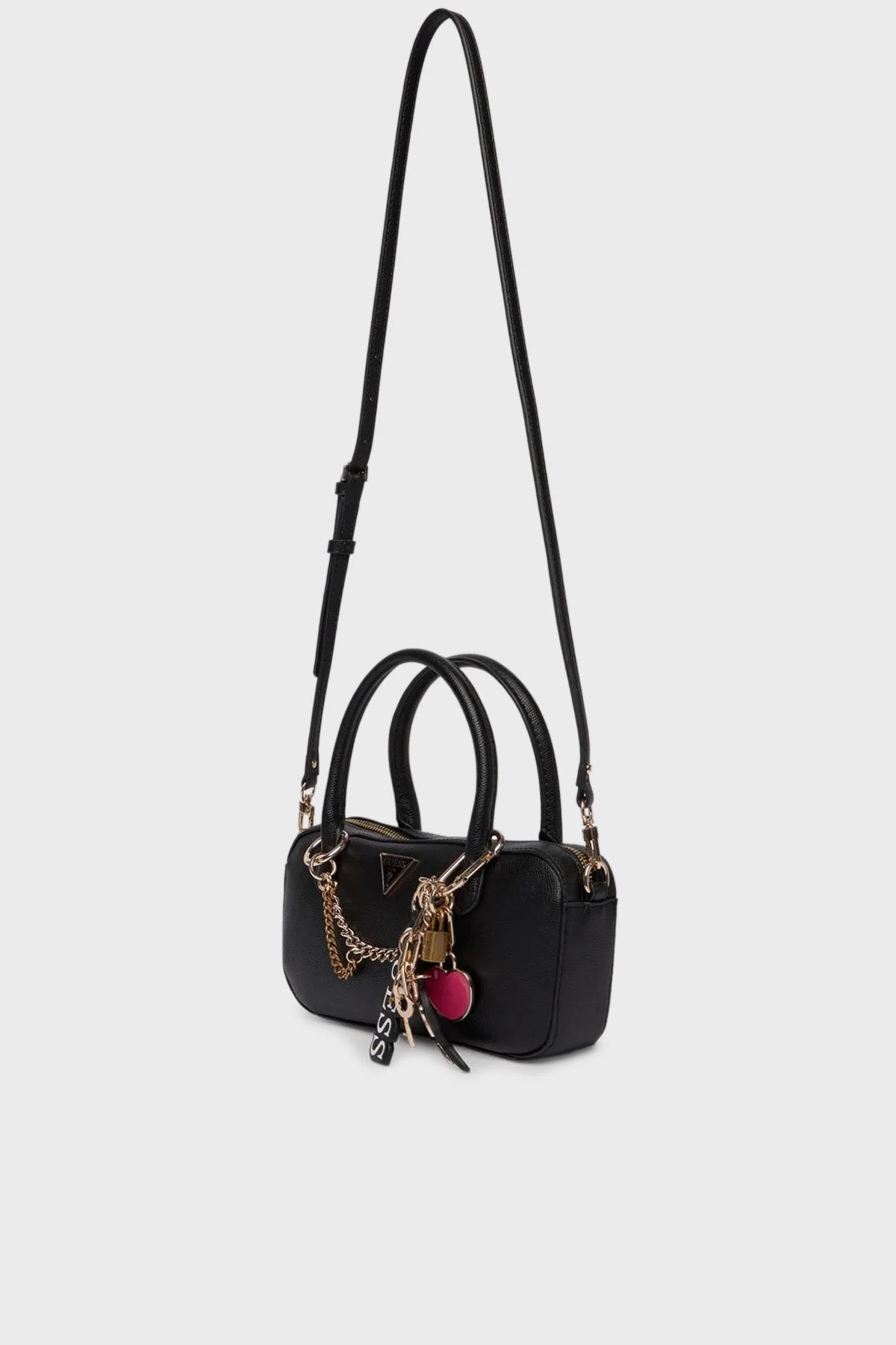 Guess Davina Charm Detaylı Çıkarılabilir Askılı HWBG9899050 Bayan Çanta HWBG98 99050 BLA SİYAH - 4