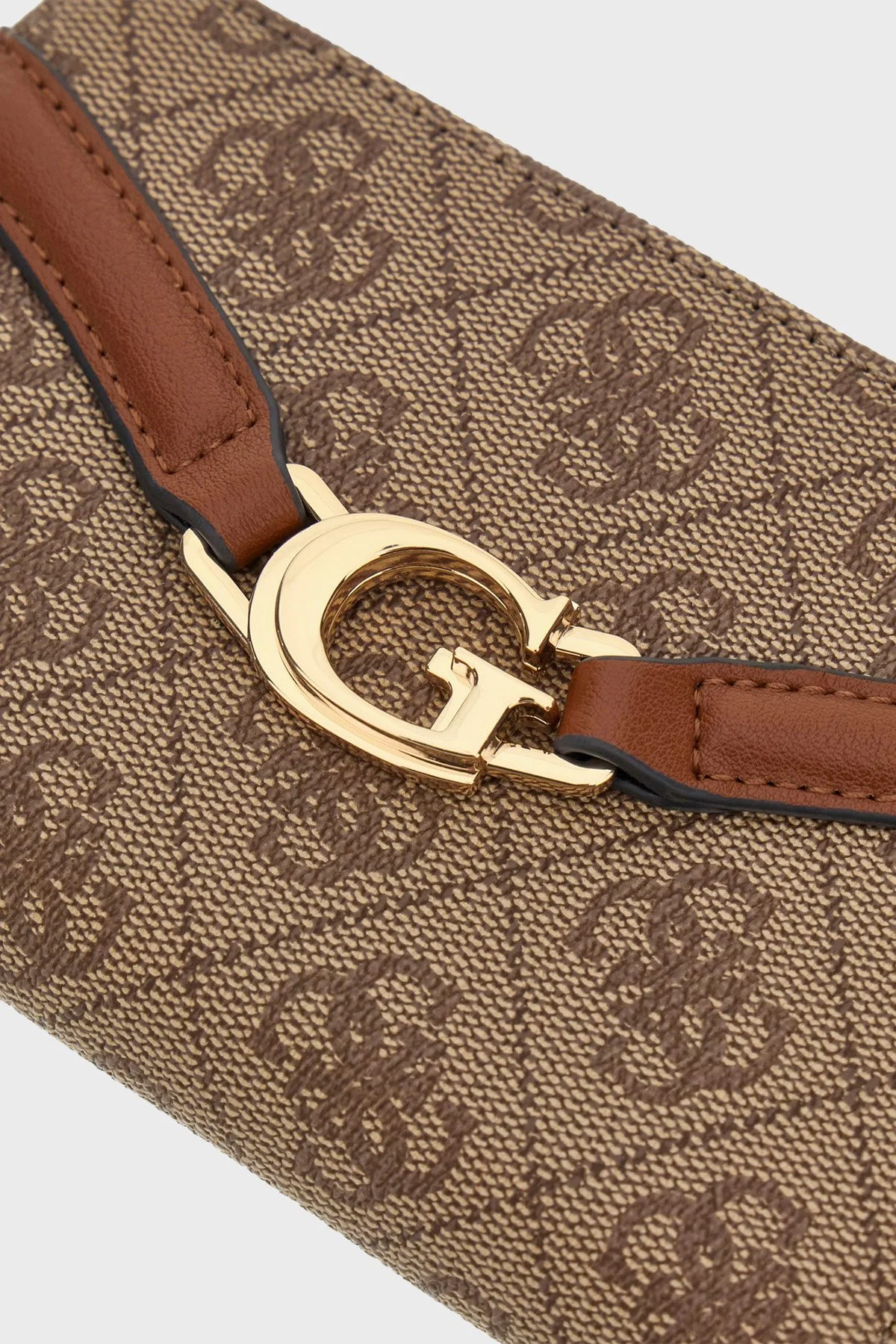 Guess Dea 4G Logolu Fermuarlı SWSG7993140 Bayan Cüzdan SWSG79 93140 LTL KAHVE - 3