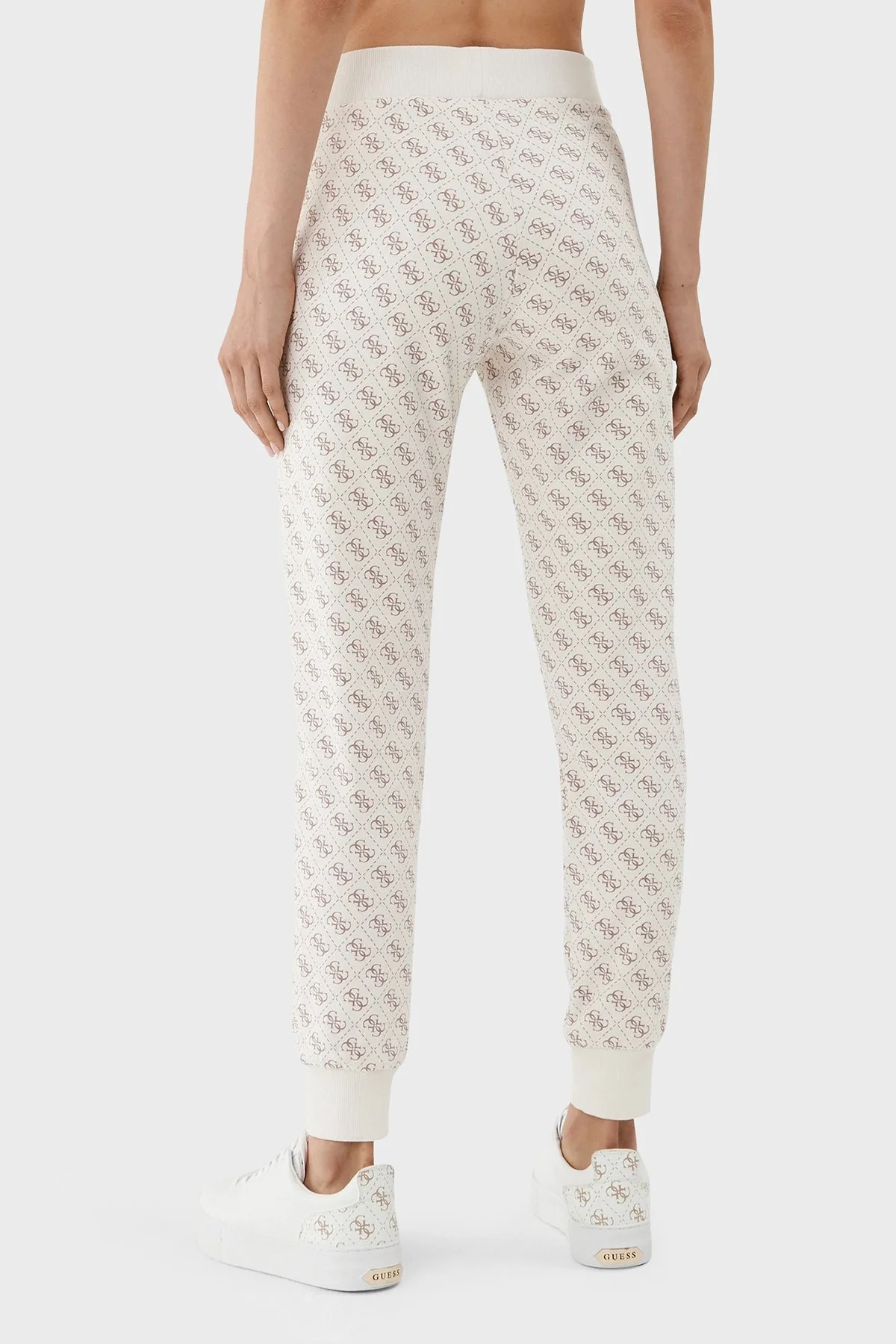 Guess Debbi Pamuklu Relaxed Fit Jogger Bayan Pantolon V3BB18K7ON1 P0EX BEYAZ - 3