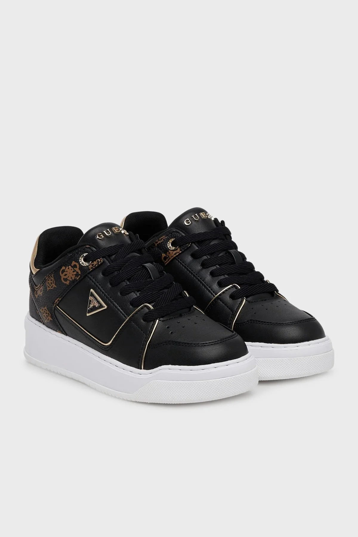 Guess Delove 4G Logolu Sneaker FLTDELFAL12 Kadın Ayakkabı FLTDEL FAL12 BLACK SİYAH - 2