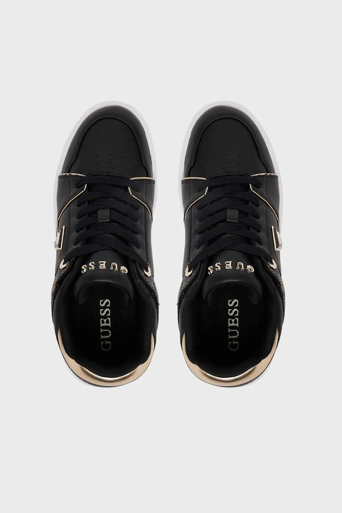 Guess Delove 4G Logolu Sneaker FLTDELFAL12 Kadın Ayakkabı FLTDEL FAL12 BLACK SİYAH - 3