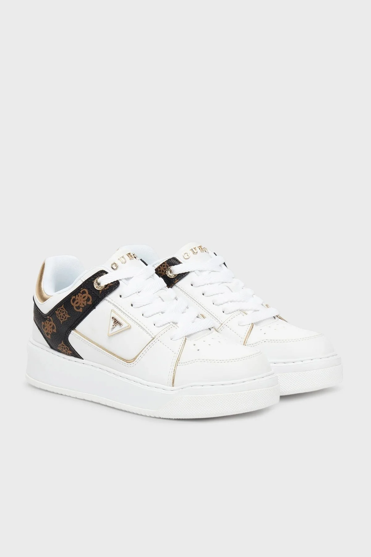 Guess Delove 4G Logolu Sneaker FLTDELFAL12 Bayan Ayakkabı FLTDEL FAL12 WHITE BEYAZ - 2