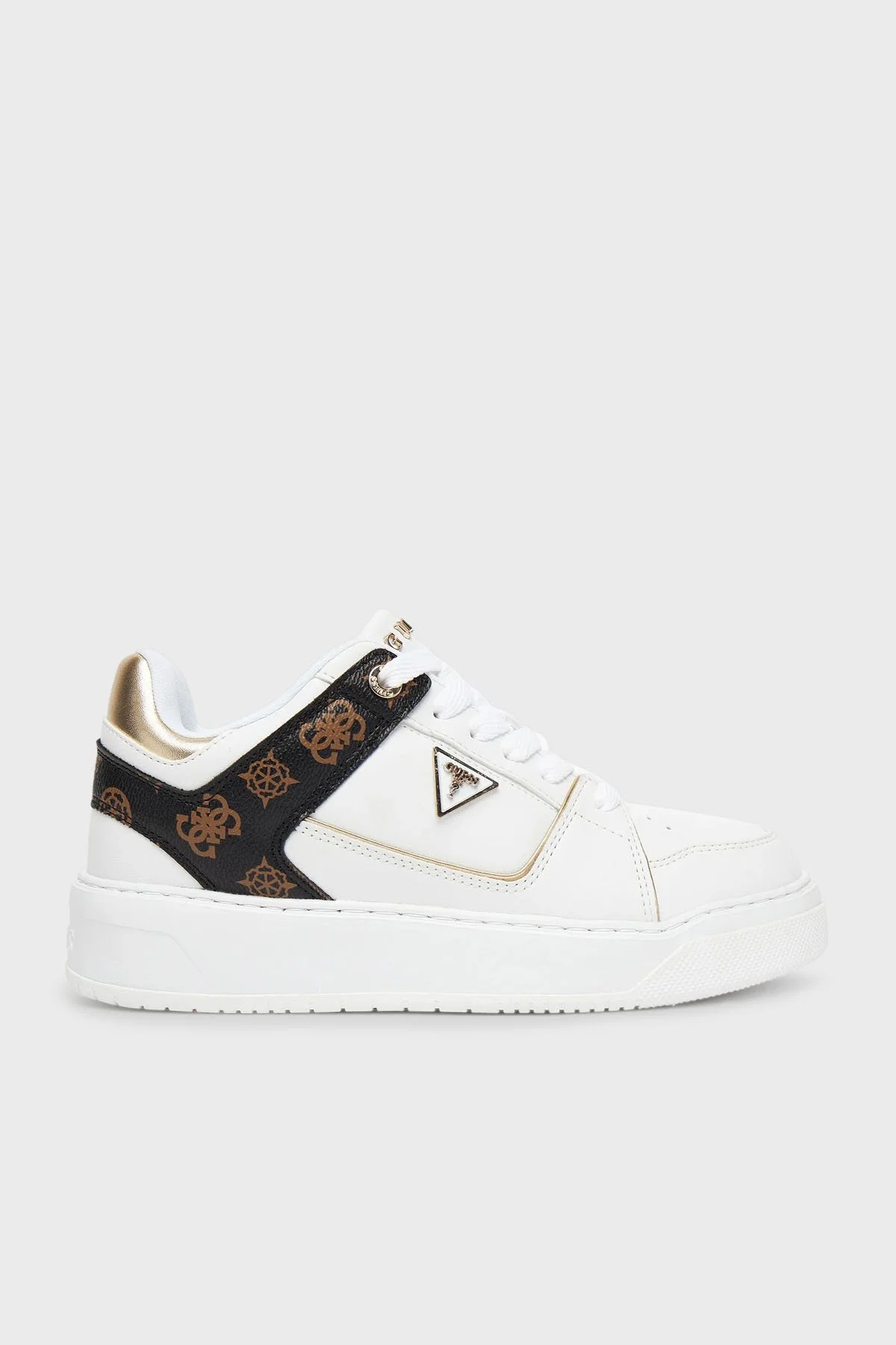 Guess Delove 4G Logolu Sneaker FLTDELFAL12 Kadın Ayakkabı FLTDEL FAL12 WHITE BEYAZ - 1