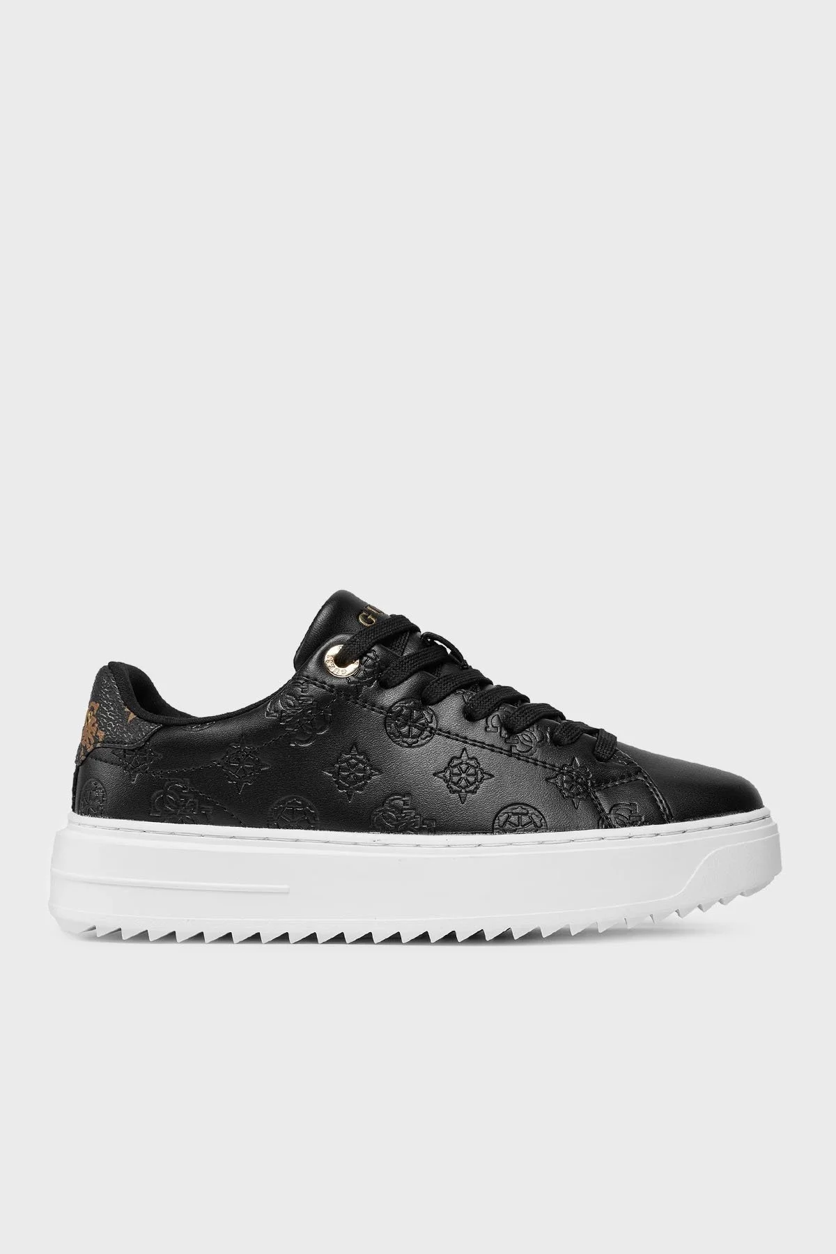 Guess Denesa4 Logolu Sneaker FLPDS4FAL12BLKBR Bayan Ayakkabı FLPDS4 FAL12 BLKBR SİYAH - 1