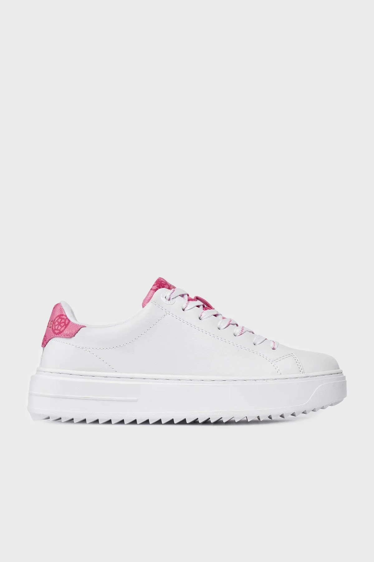 Guess Denesa4 Logolu Sneaker FLPDS4FAL12WHIPI Bayan Ayakkabı FLPDS4 FAL12 WHIPI BEYAZ-PEMBE - 1