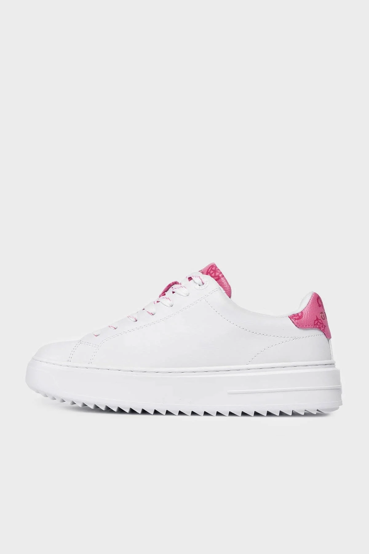 Guess Denesa4 Logolu Sneaker FLPDS4FAL12WHIPI Bayan Ayakkabı FLPDS4 FAL12 WHIPI BEYAZ-PEMBE - 2