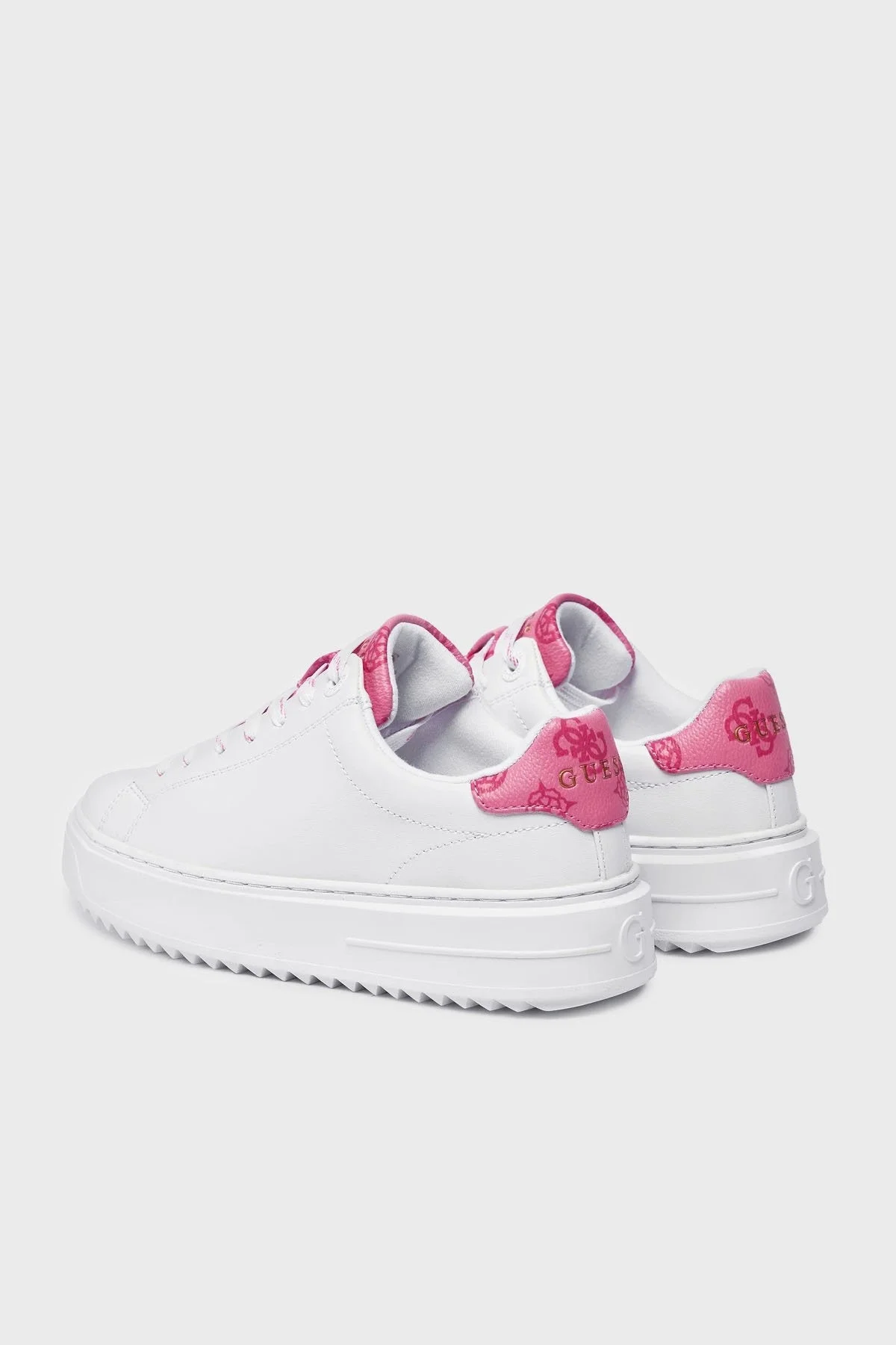 Guess Denesa4 Logolu Sneaker FLPDS4FAL12WHIPI Bayan Ayakkabı FLPDS4 FAL12 WHIPI BEYAZ-PEMBE - 3
