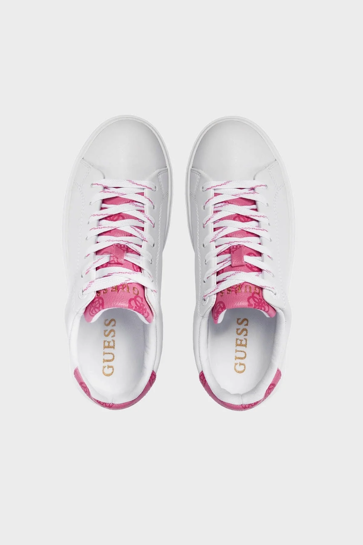 Guess Denesa4 Logolu Sneaker FLPDS4FAL12WHIPI Bayan Ayakkabı FLPDS4 FAL12 WHIPI BEYAZ-PEMBE - 5