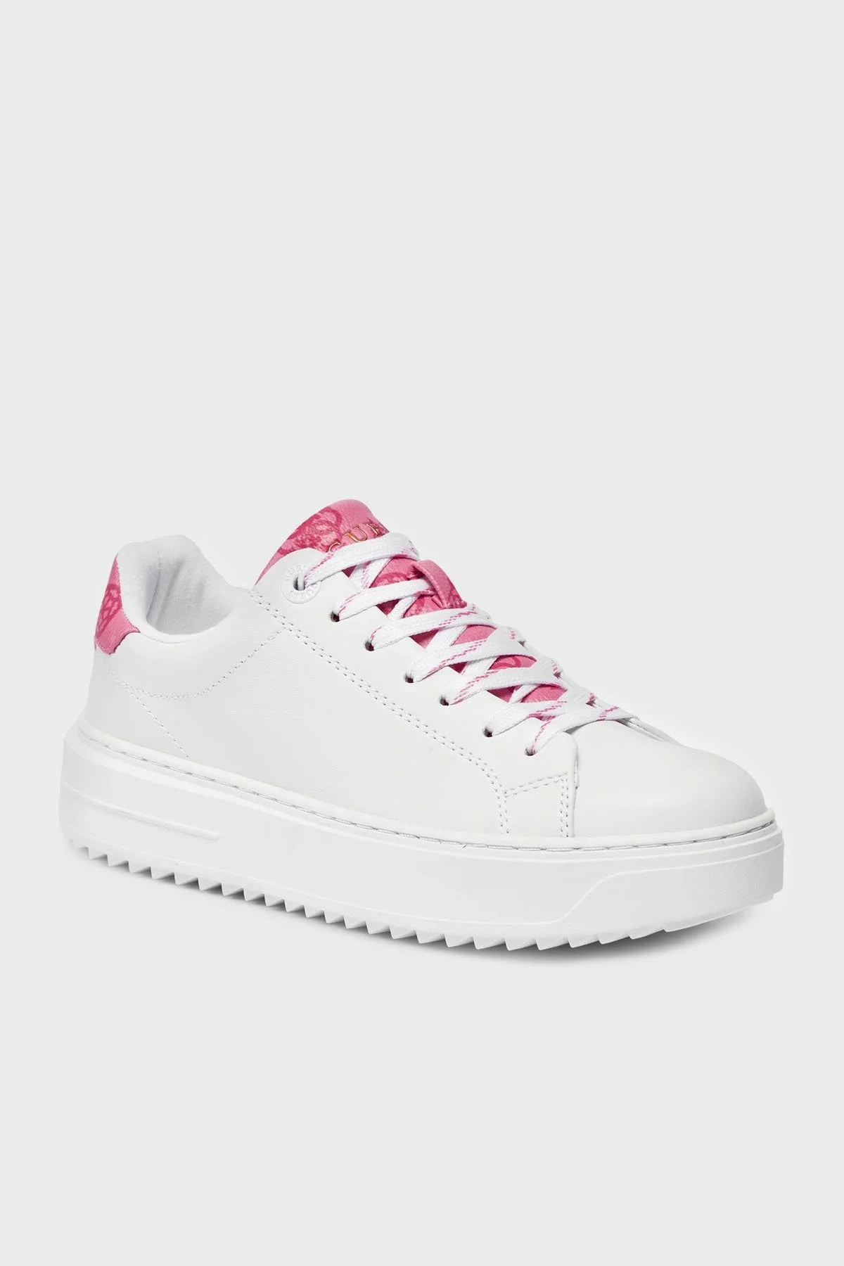 Guess Denesa4 Logolu Sneaker FLPDS4FAL12WHIPI Bayan Ayakkabı FLPDS4 FAL12 WHIPI BEYAZ-PEMBE - 6
