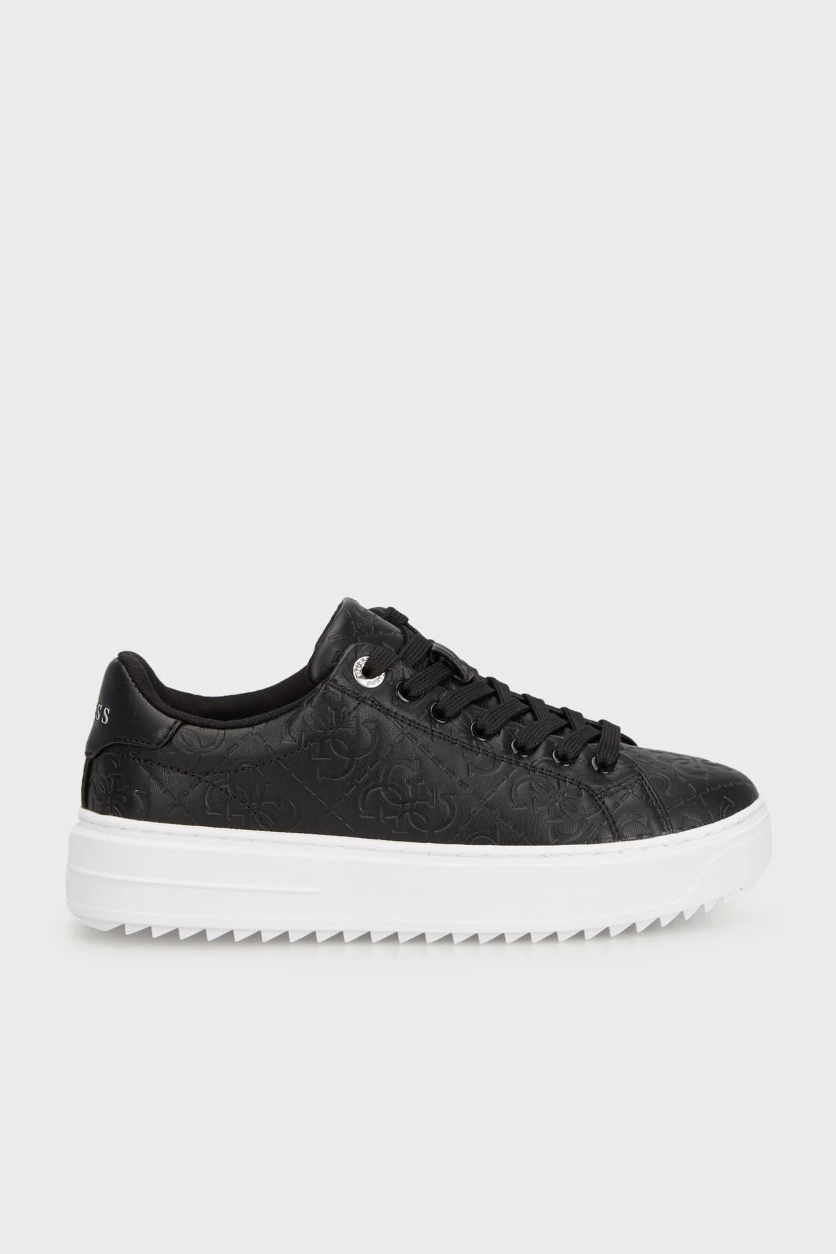 Guess Denesa9 Kabartmalı 4G Logolu Sneaker FLTDE9FAL12 Bayan Ayakkabı FLTDE9 FAL12 BLACK SİYAH - 6
