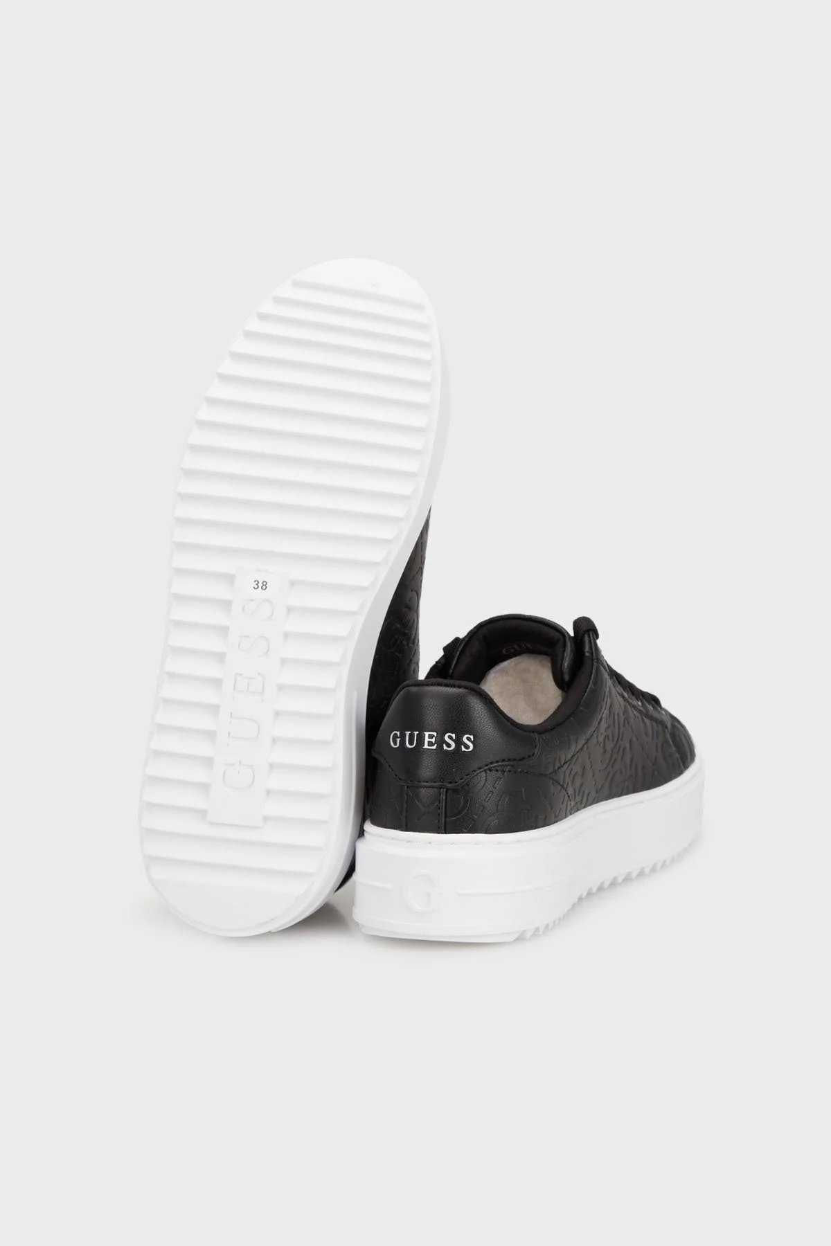 Guess Denesa9 Kabartmalı 4G Logolu Sneaker FLTDE9FAL12 Bayan Ayakkabı FLTDE9 FAL12 BLACK SİYAH - 10