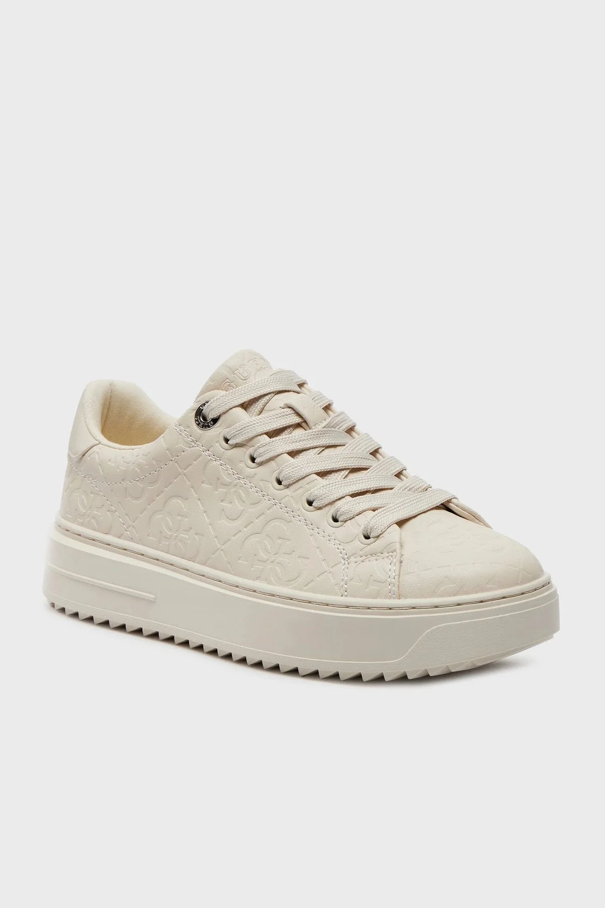 Guess Denesa9 Logolu Sneaker FLTDE9FAL12 Bayan Ayakkabı FLTDE9 FAL12 WHITE BEYAZ - 8