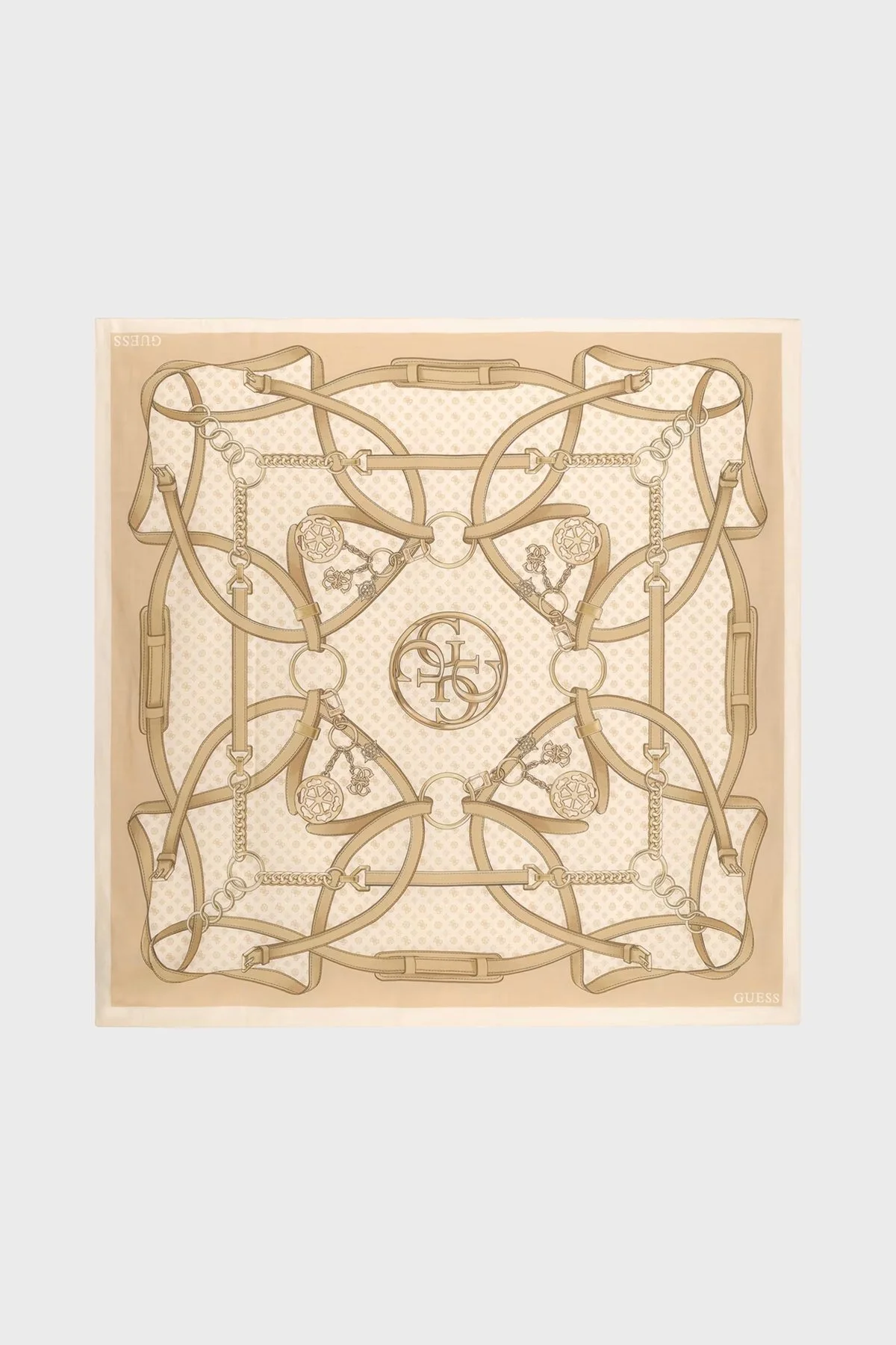 Guess Desenli 120 x 120 cm AW5679POL03 Kadın Eşarp AW5679 POL03 BON Taş - 1