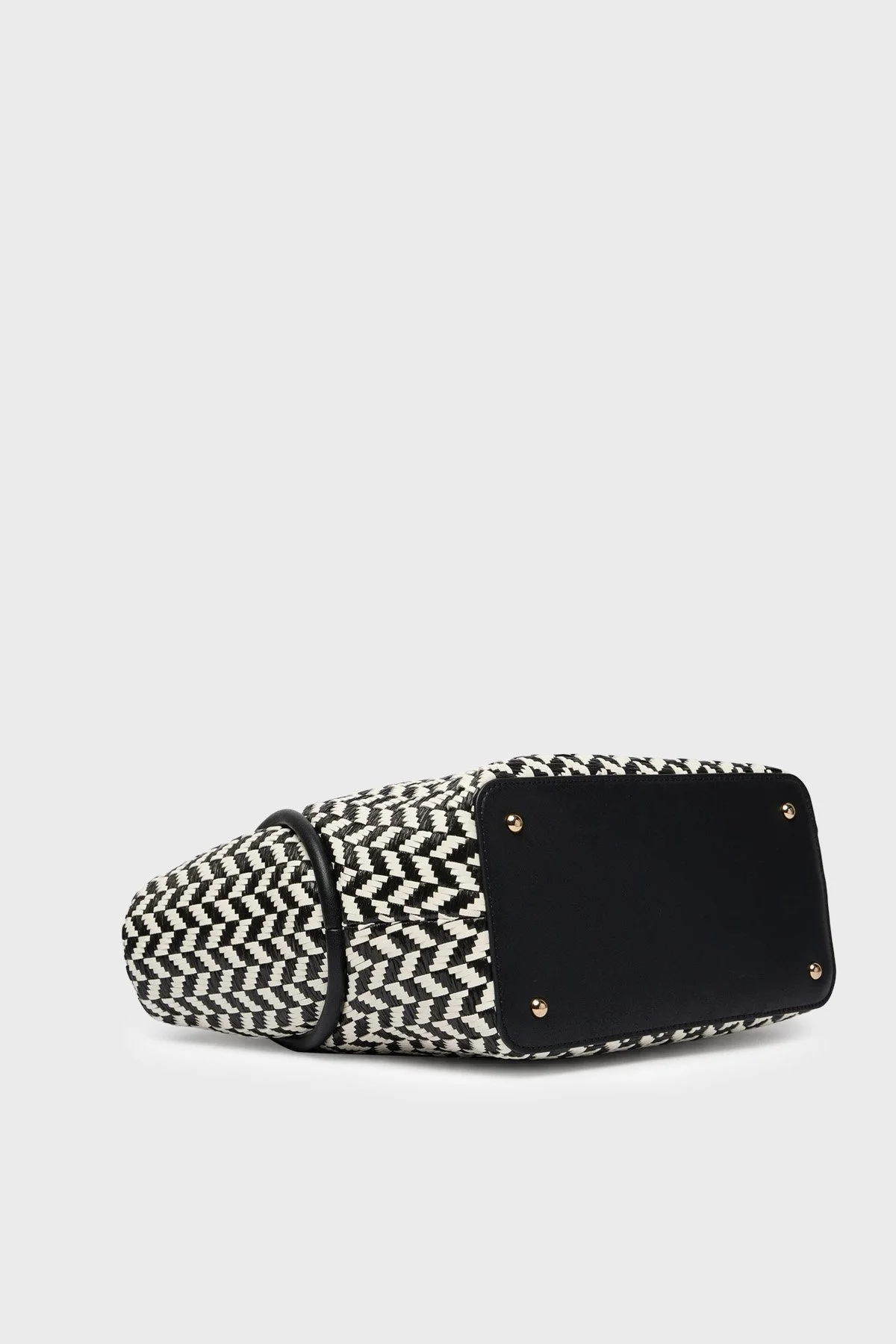 Guess Desenli Omuz Askılı Tote HWWG7691230 Kadın Çanta HWWG76 91230 BML SİYAH-BEYAZ - 6